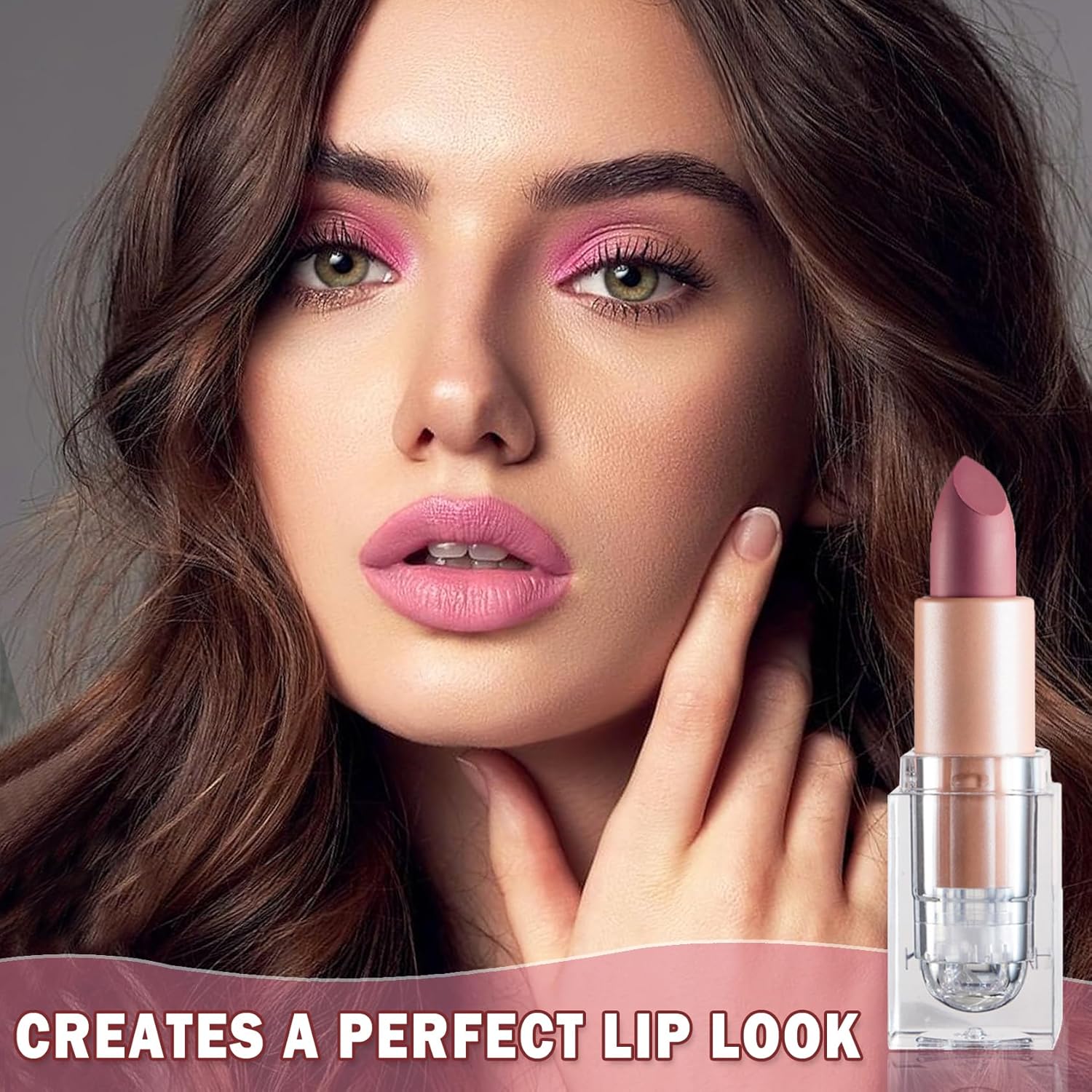 Lápiz labial mate nude aterciopelado, brillo de labios, no se decolora, no pegajoso, lápiz labial color nude, tinte de labios mate, de larga