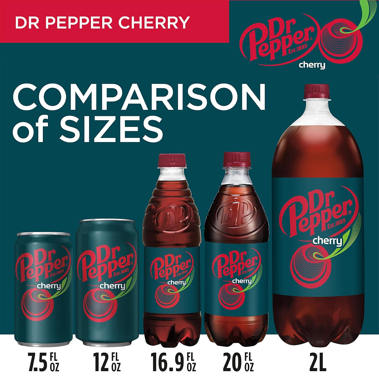 DR PEPPER – CEREZA, 12 onzas, paquete de 12