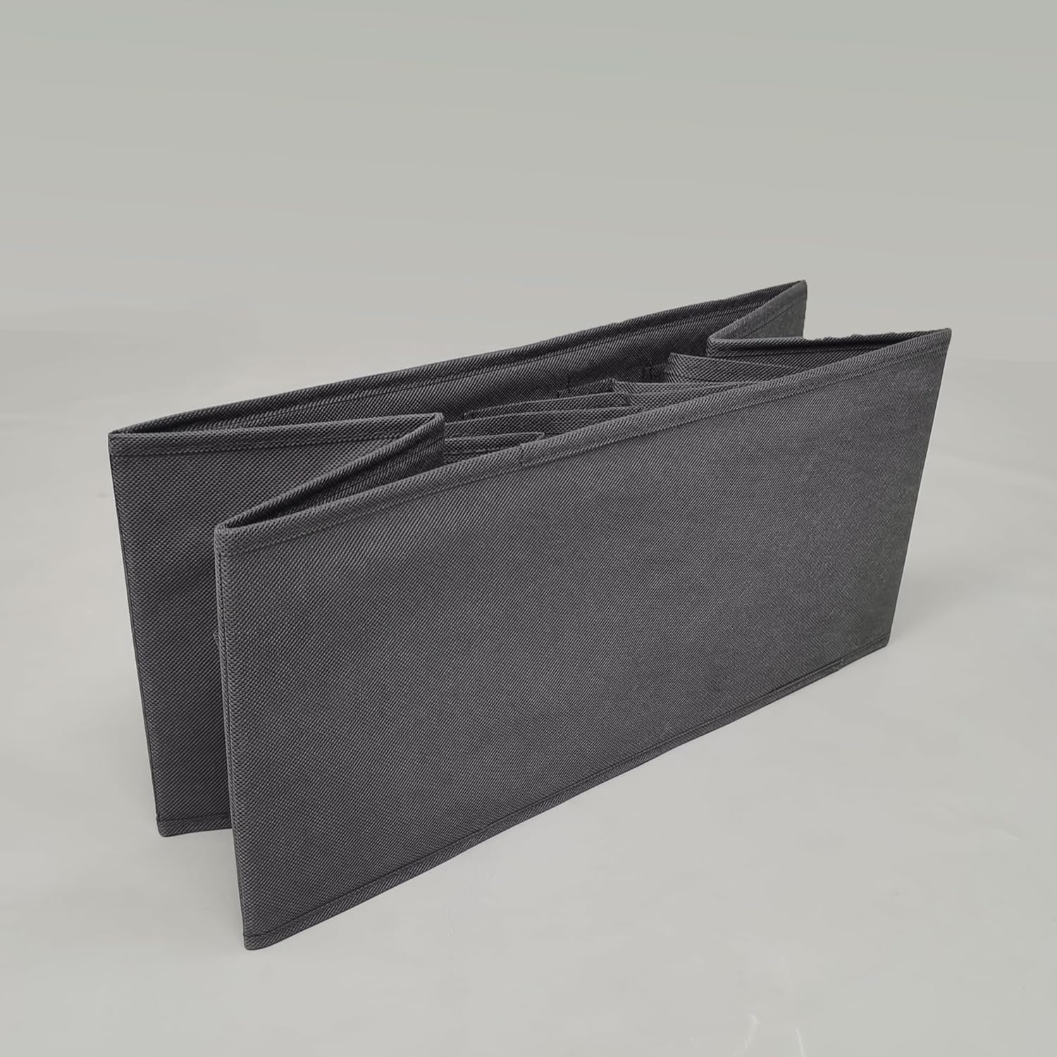 FixtureDisplays Organizador de armario para armario, papelera de almacenamiento de tela con 7 ranuras, color gris oscuro, divisores de cajones
