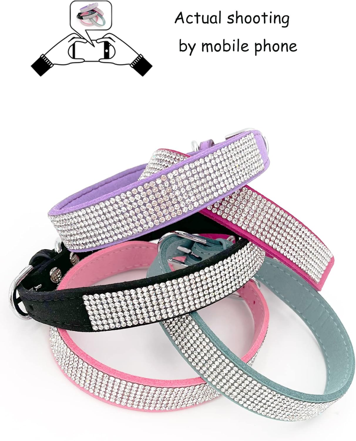Petank Collar de perro para perros pequeños, medianos y grandes, collar de perro pequeño para hembras, collar de perro rosa, collares de cachorros