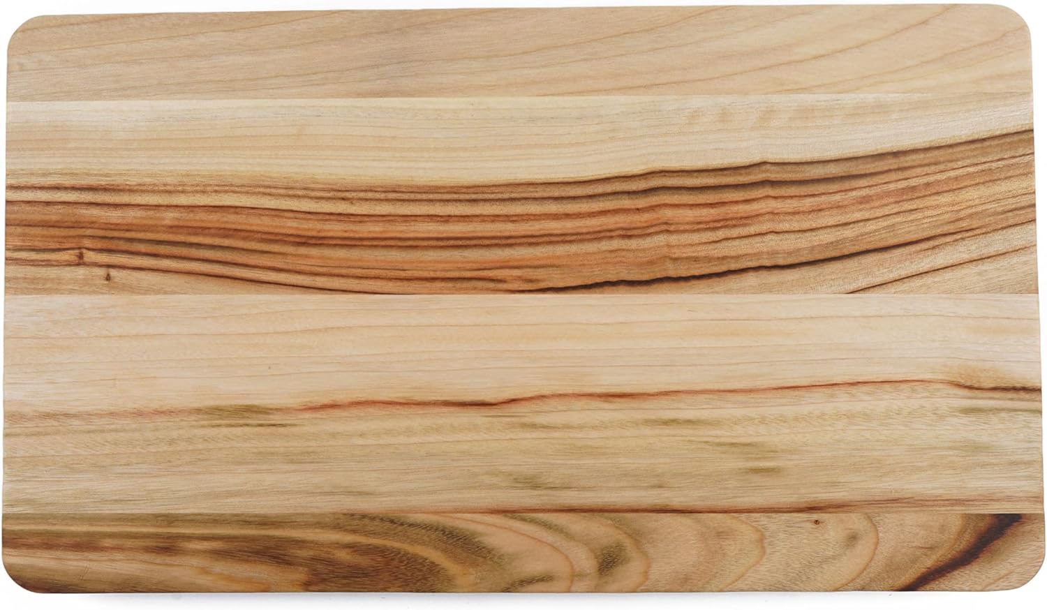 BOUMBI Tabla de cortar de madera de laurel de alcanfor fragante con borde biselado (15.55 x 9.05 x 1 pulgadas), mediana