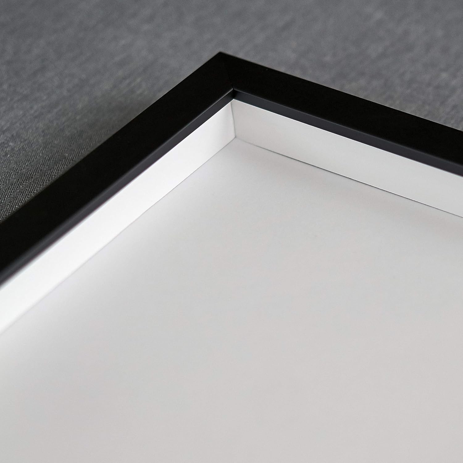 Marco de caja de sombra de 14 x 40 pulgadas, color negro contemporáneo, profundidad de espacio útil de 1 pulgada, tamaño interior de 14 x 40 o 40 x