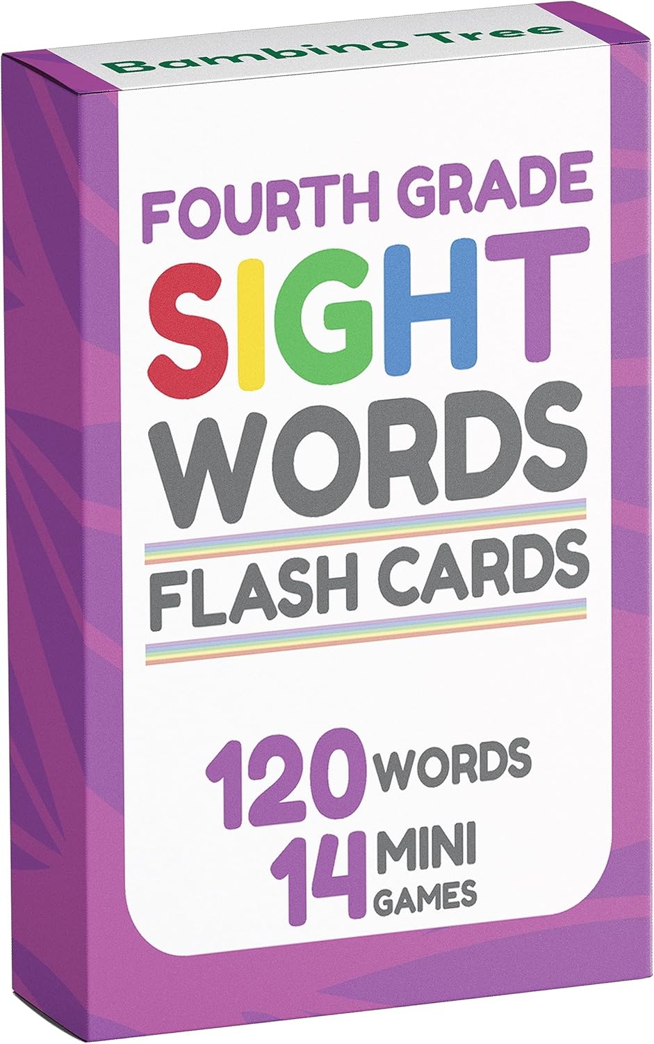 Sight Words – Tarjetas flash de 4 grado  120 palabras de alta frecuencia de la lista de palabras a la vista de Dolch y Fry’s para edades de 9 a 10