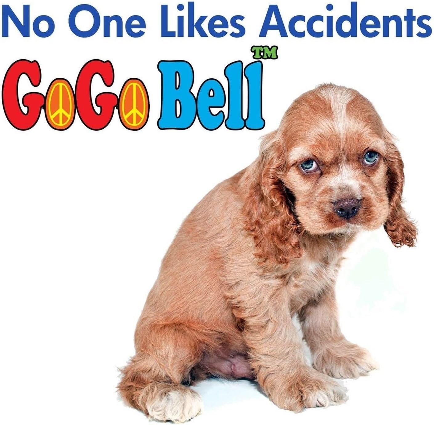 Campana de entrenamiento para perros GoGo Bell, timbre para perros, tu cachorro te avisa cuando necesita orinar, Blanco