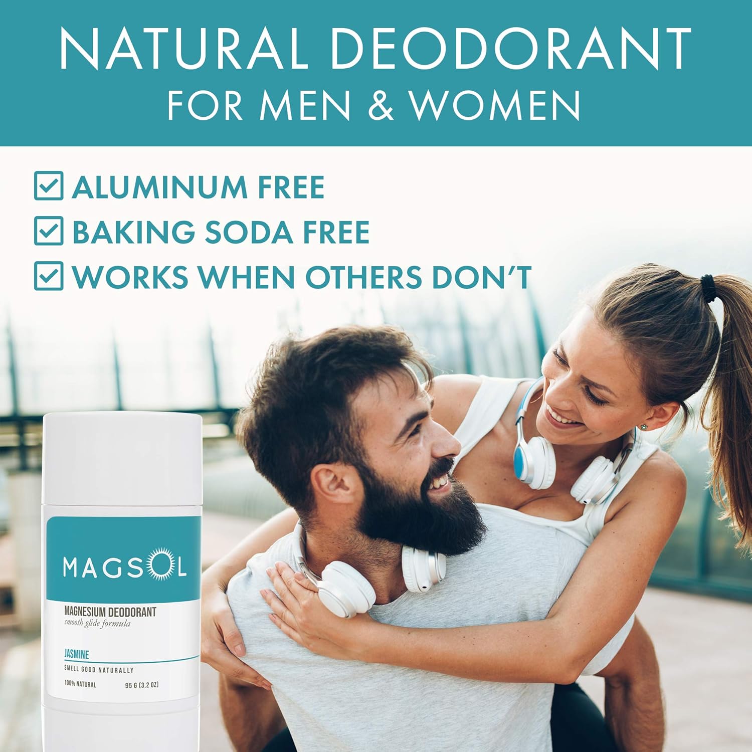 MAGSOL – Desodorante natural para mujeres y hombres, perfecto para pieles ultra sensibles, desodorante sin aluminio para mujeres, desodorante sin
