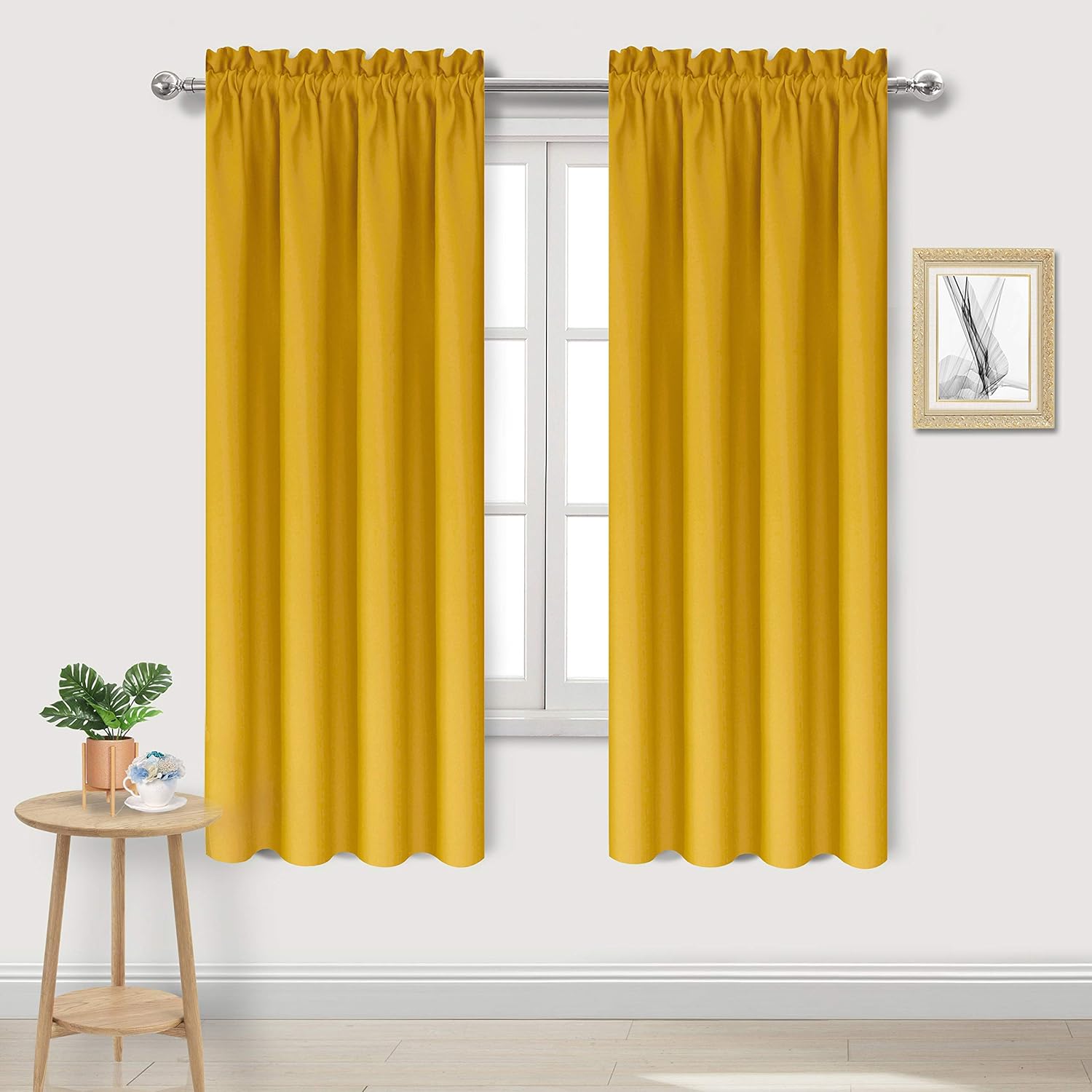 DWCN – Cortinas blackout para habitación y sala, aislamiento térmico, juego de 2 cortinas