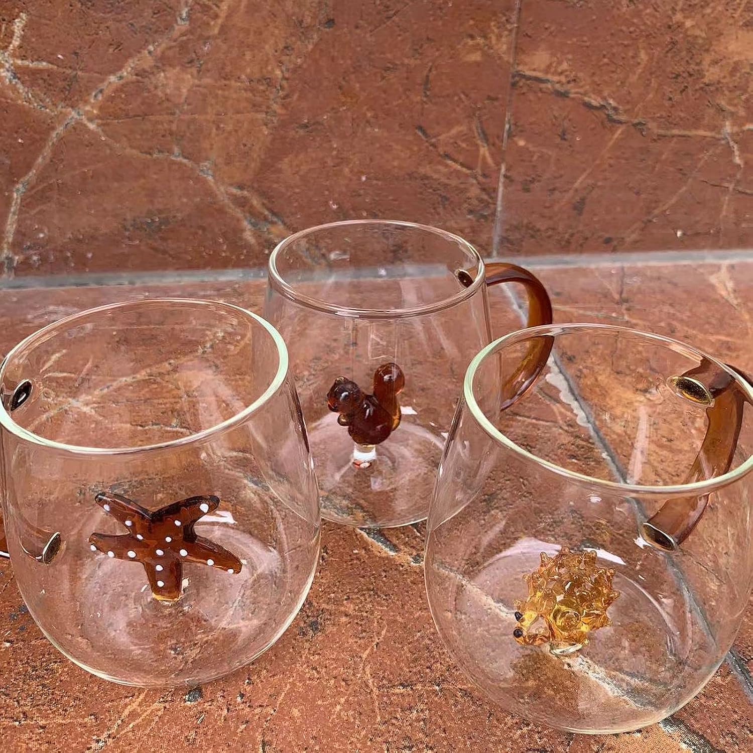 Youngky Store – Taza de cristal 3D con diseño de plantas de animales, taza de café, taza de leche, taza para beber, taza para fiesta, oficina, taza
