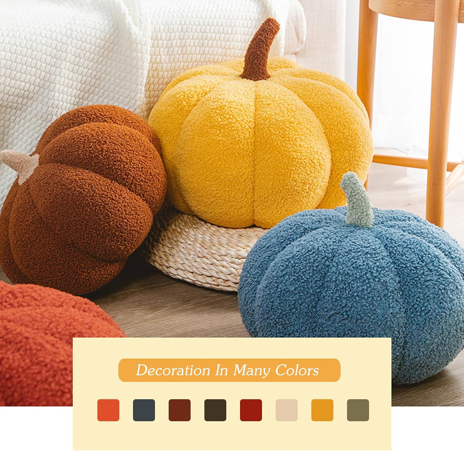 Almohada de calabaza, almohadas de calabaza de Halloween, almohada de calabaza 3D, almohada de calabaza para Halloween, fiesta de Acción de Gracias,
