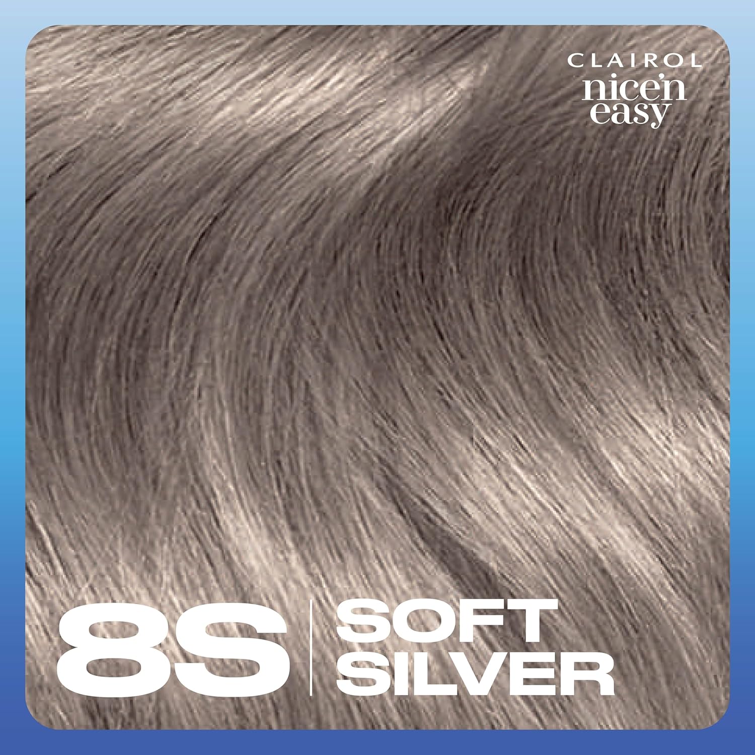 Clairol Nice’n Easy – Tinte permanente para el cabello, color plateado suave 8S, paquete de 1 unidad