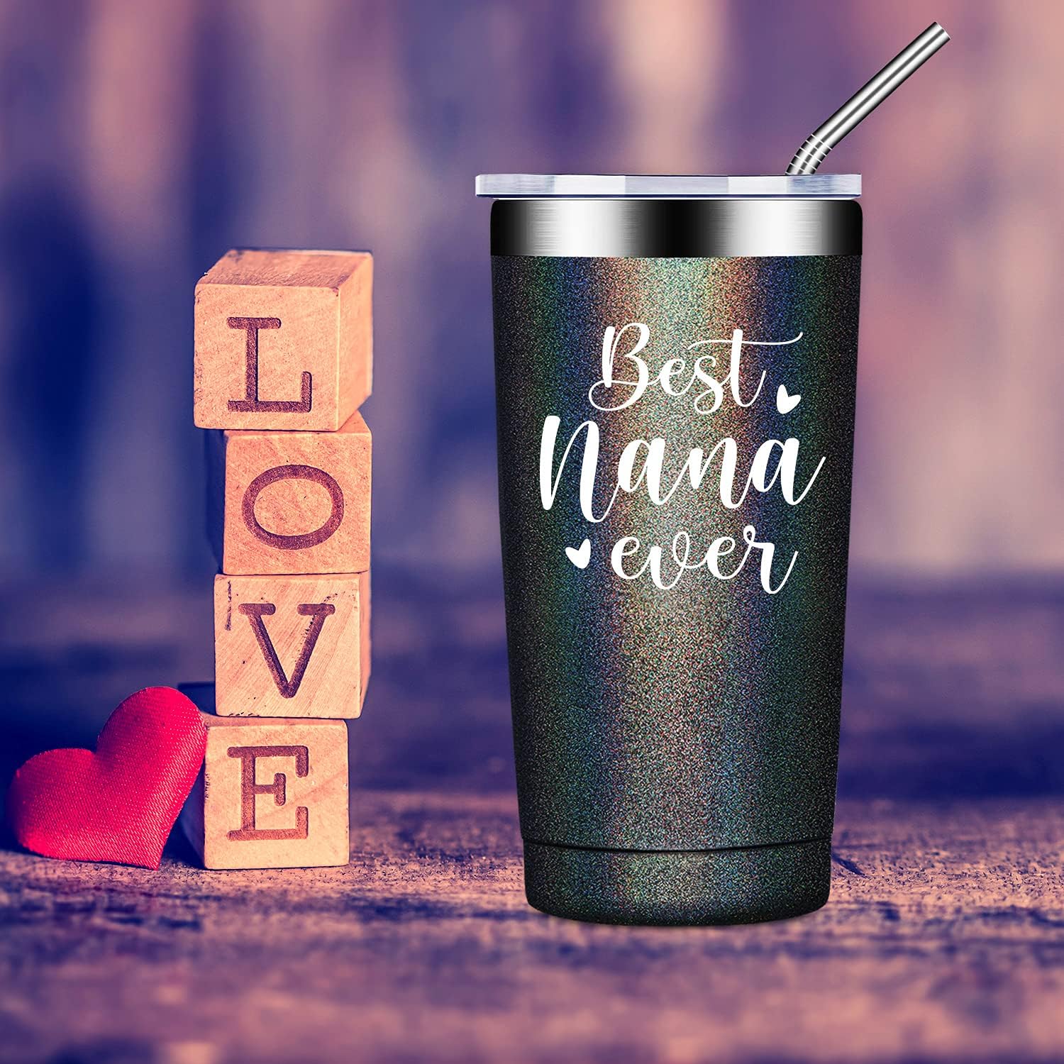 Fufandi Best Nana Ever – Divertidos regalos de Navidad para el día de la madre para la nana, la mejor abuela del mundo, regalos de cumpleaños para