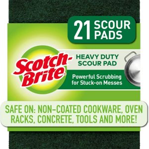 Scotch-Brite – Estropajos resistentes, ideales para herramientas de jardín y parrillas, 8 unidades (paquete de 1), color verde Scotch-Brite – Estropajos resistentes, ideales para herramientas de jardín y parrillas, 8 unidades (paquete de 1), color verde