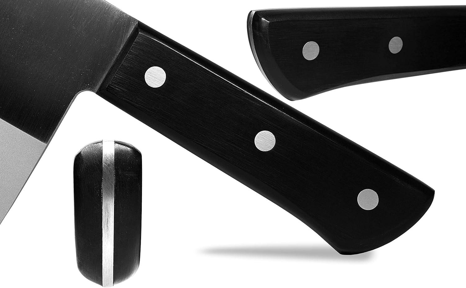 Seki Japan MASAMUNE, cuchillo de carnicero profesional de acero inoxidable, mango POM, 7.1 pulgadas (7.087 in)