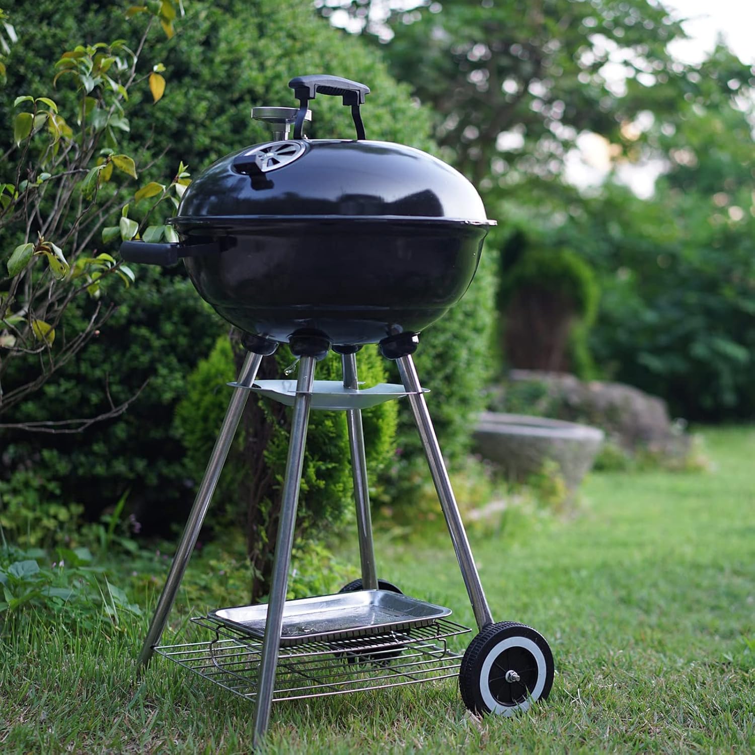 65930 Rueda de parrilla de 6 pulgadas, piezas de repuesto para parrilla Weber de carbón de 22 pulgadas 741001, 14401001, rueda de repuesto para