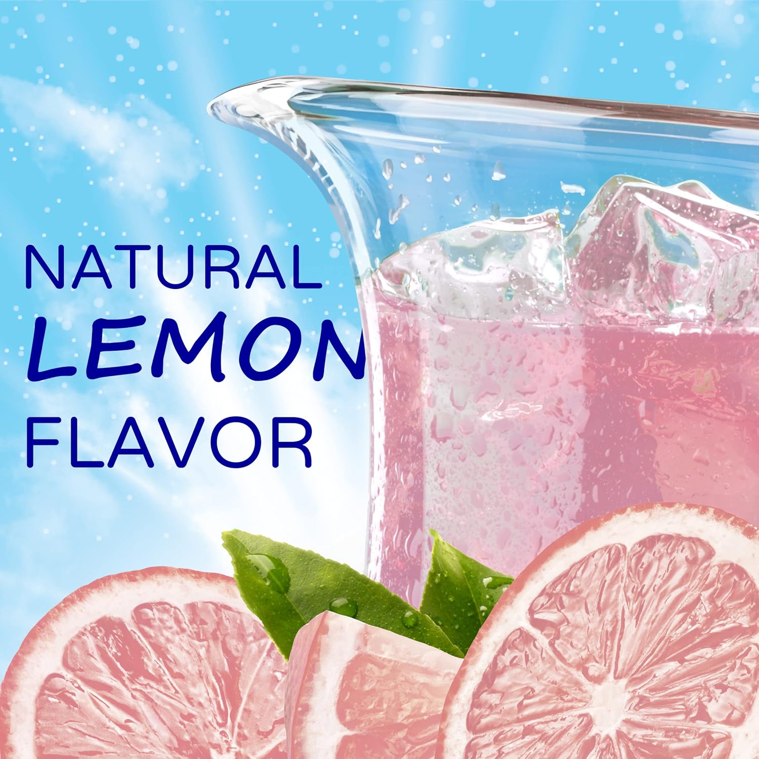 Crystal Light Mezcla de bebida en polvo con sabor natural a limonada rosada sin azúcar, 4 paquetes para jarra (paquete de 3)
