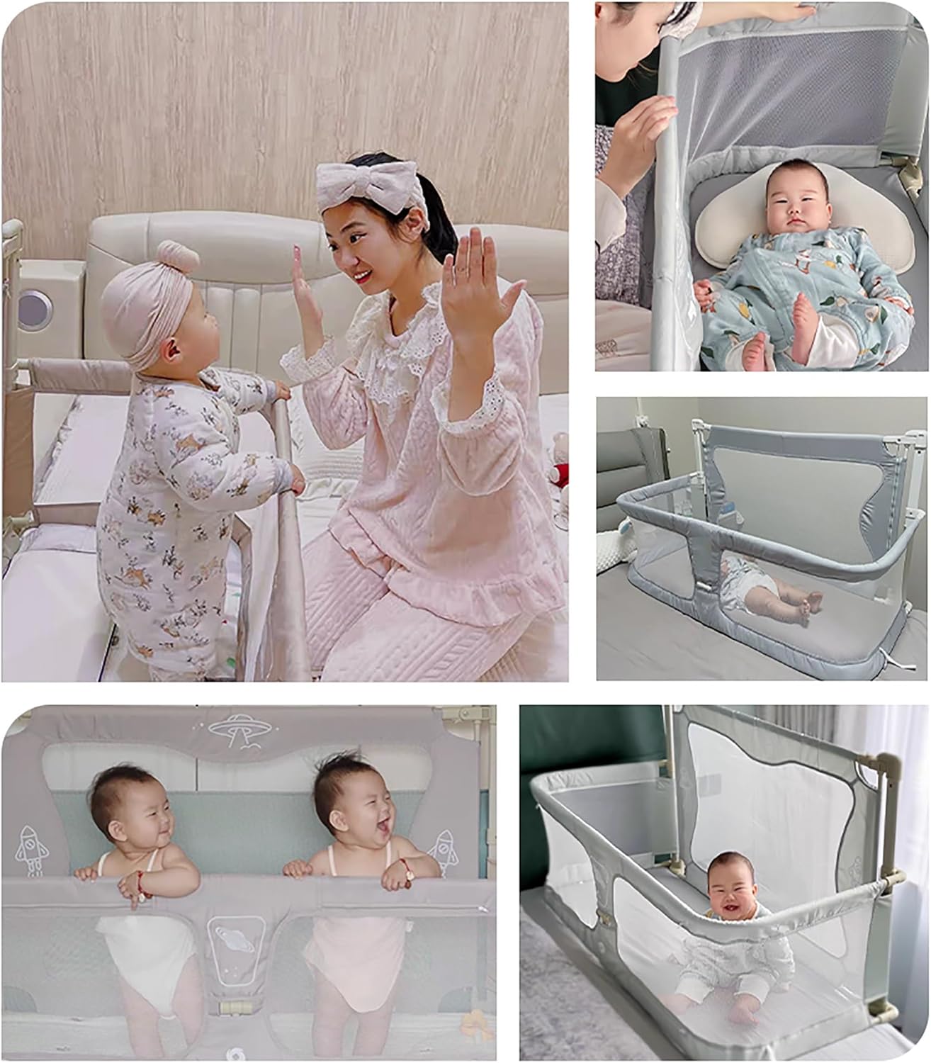Cuna 3 en 1 para bebé, cuna de noche para bebé, para cama de bebé en cama, moisés de cama para bebé para que duerma, cuna de cama para bebé en la