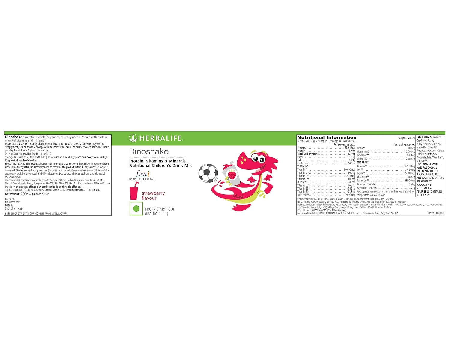 Herbalife Sabor a fresa de mermelada – 7.05 oz  Repleto de proteínas, vitaminas, minerales y diversión  Mezcla nutricional de bebidas para niños