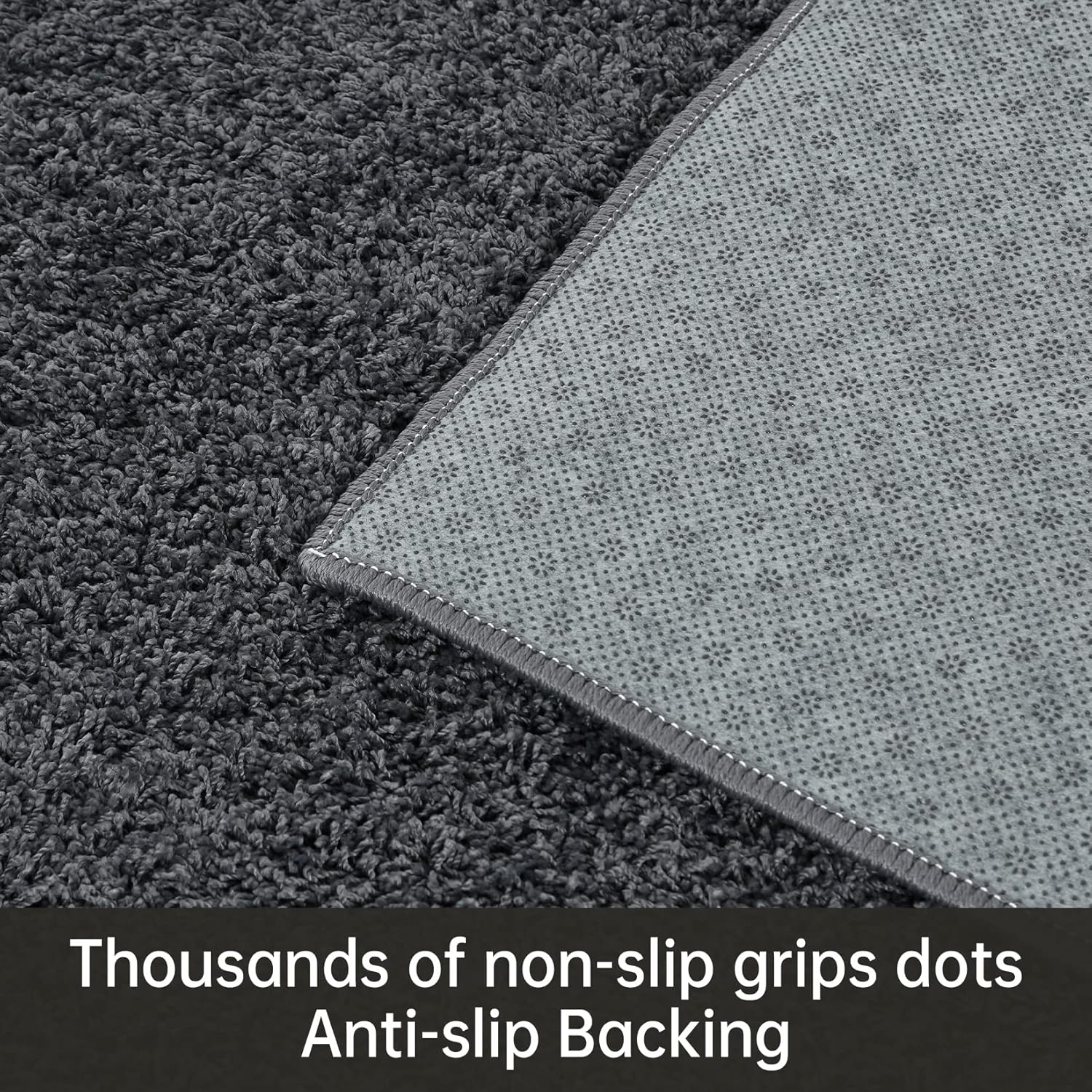 COZYLOOM Alfombra de pasillo de 2 x 6 pies, moderna para interiores, alfombra lanuda con respaldo de goma, suave y esponjosa, para entrada, pasillo,