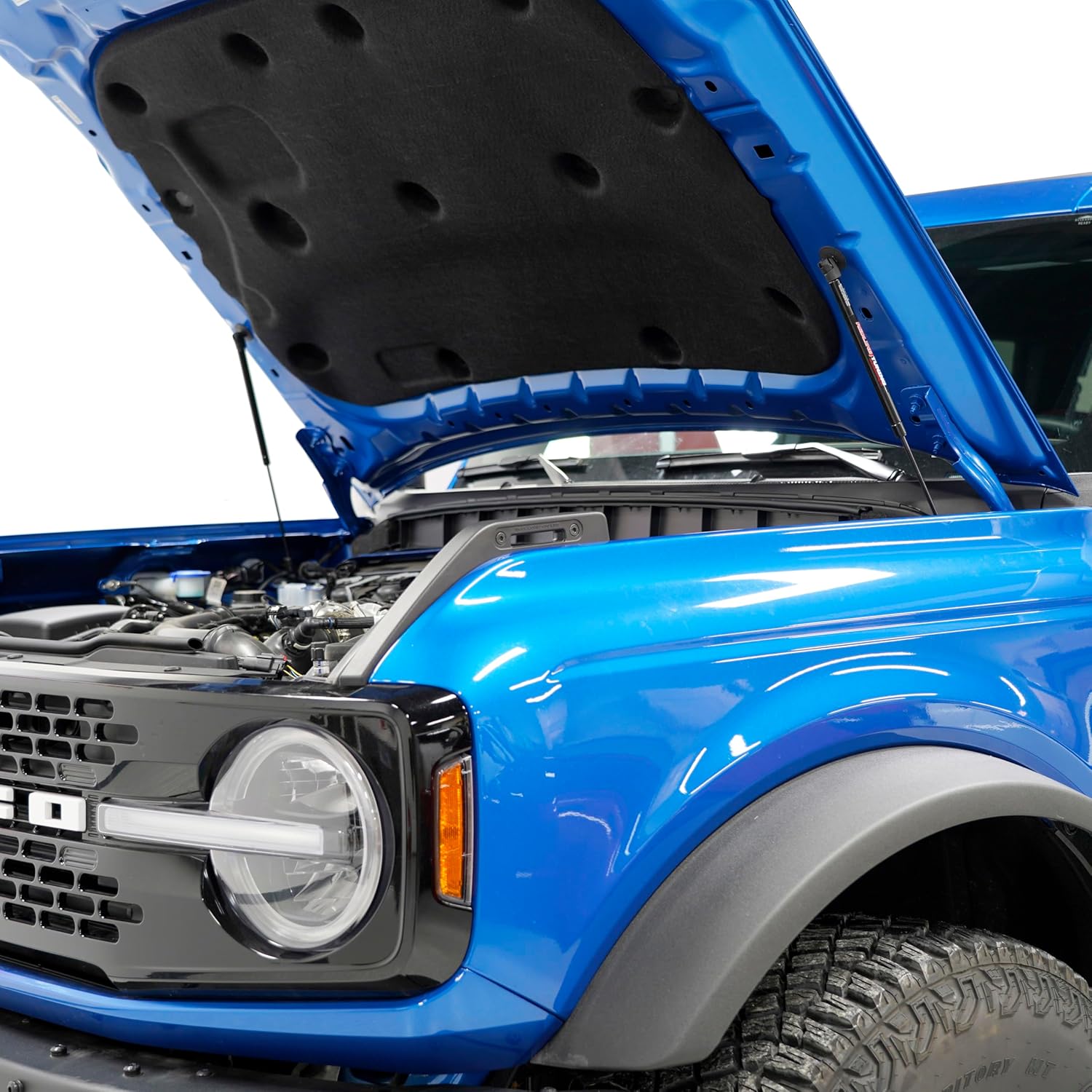 Redline Tuning 21-11039-02 Sistema MaxLIFT Plus de capó compatible con Ford Bronco 2021+ (todos los componentes negros – sistema atornillado)