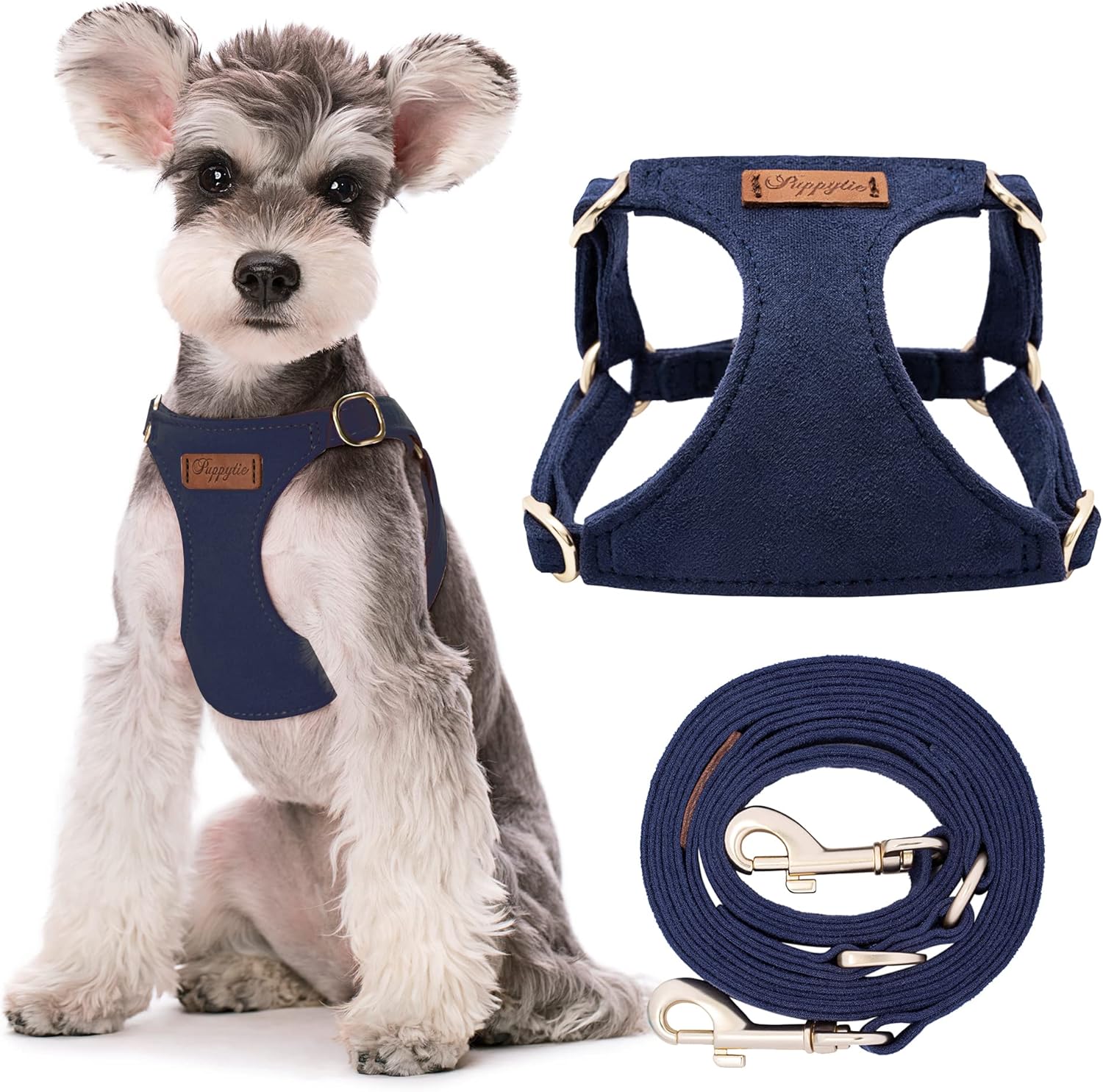 Puppytie Arnés sin tirones para perro, con correa multifunción, pechera suave y ajustable para mascota, no ahorca, chaleco a prueba de escape para