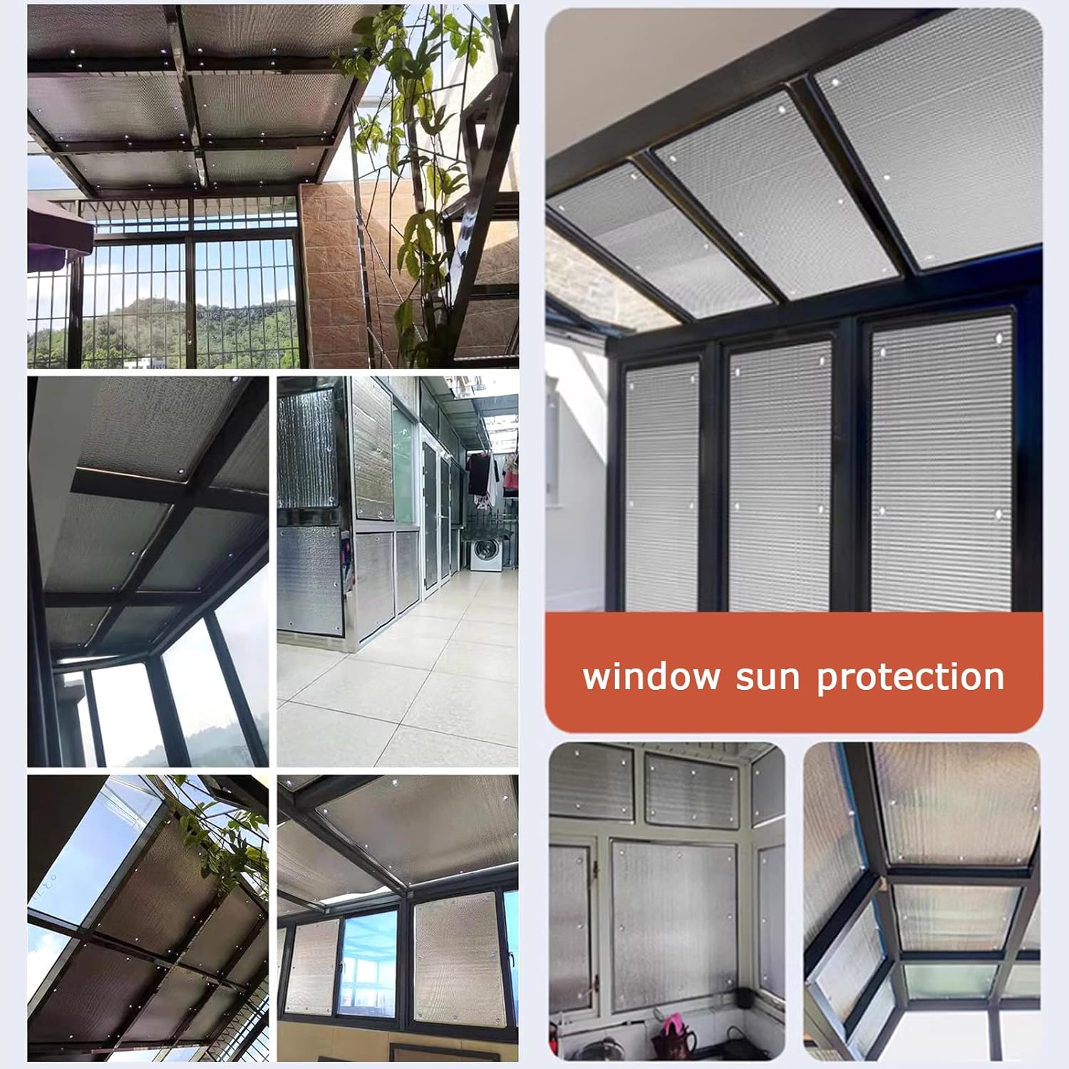 Película opaca de privacidad para ventana con bloqueo solar y antirrayos UV, para control de calor, película aislante de papel de aluminio sin