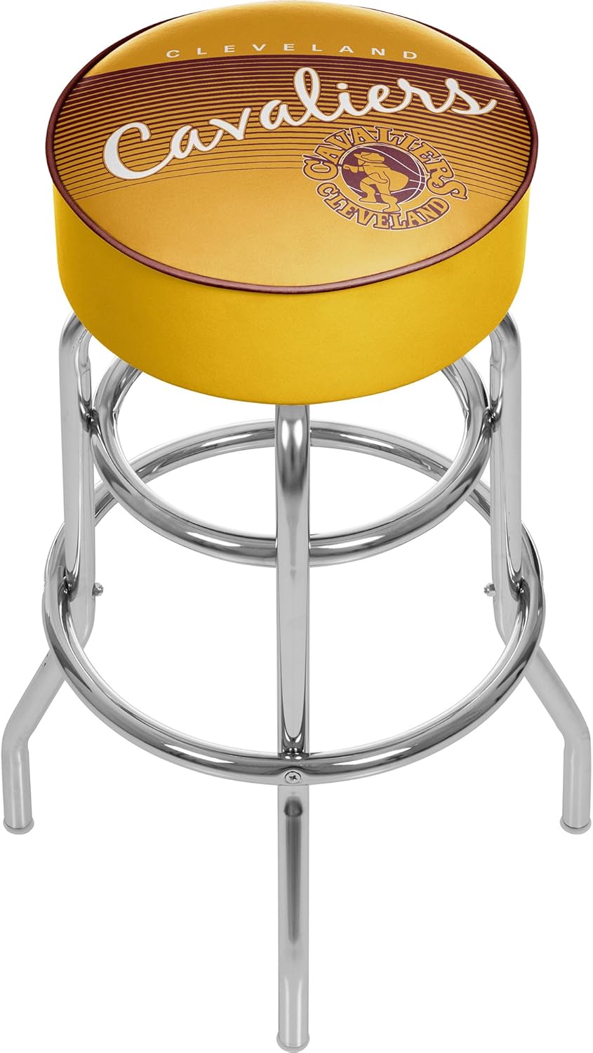 NBA Cleveland Cavaliers Hardwood Classics Taburete giratorio acolchado, tamaño único, cromado