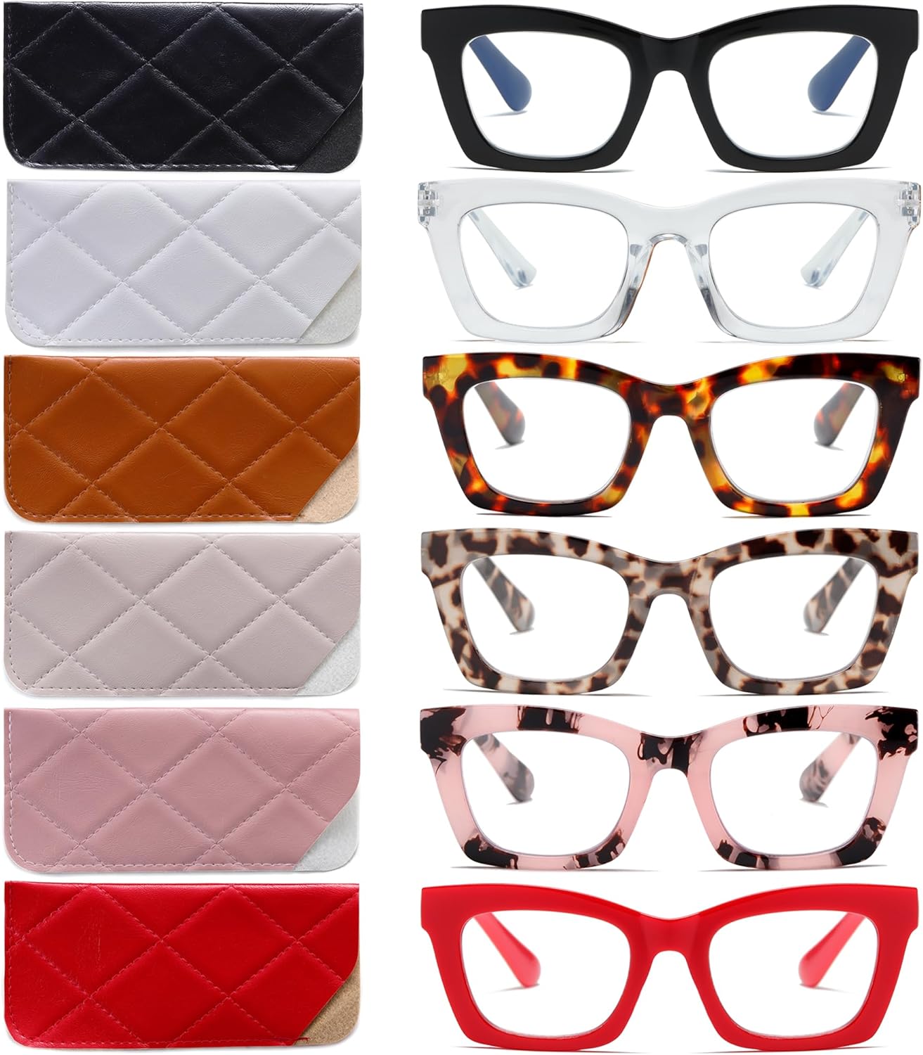 Oprah – Lentes de lectura estilo Stylis con bloqueo de luz azul y bisagra de resorte para mujer