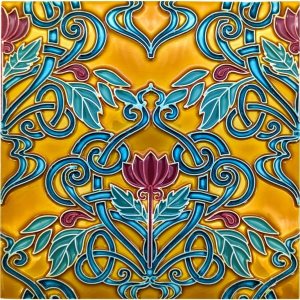 Salvamanteles cuadrados grandes pintados a mano del azulejo de cerámica portugués hecho en Portugal (TG10) Salvamanteles cuadrados grandes pintados a mano del azulejo de cerámica portugués hecho en Portugal (TG10)