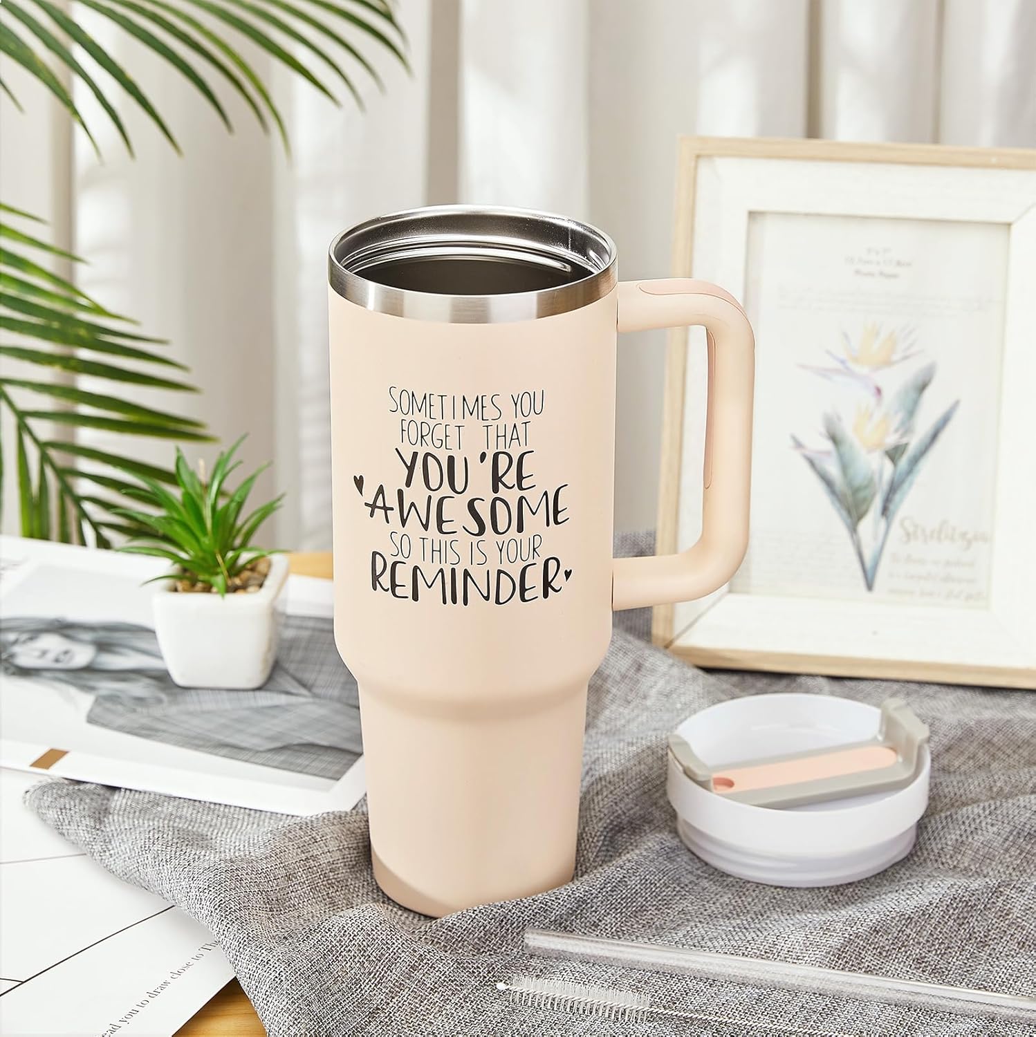 Regalos inspiradores para el día para mujeres, Sometimes You Forget You’re Awesome – Regalos de cumpleaños para mujeres, mamá, hermana, regalos de