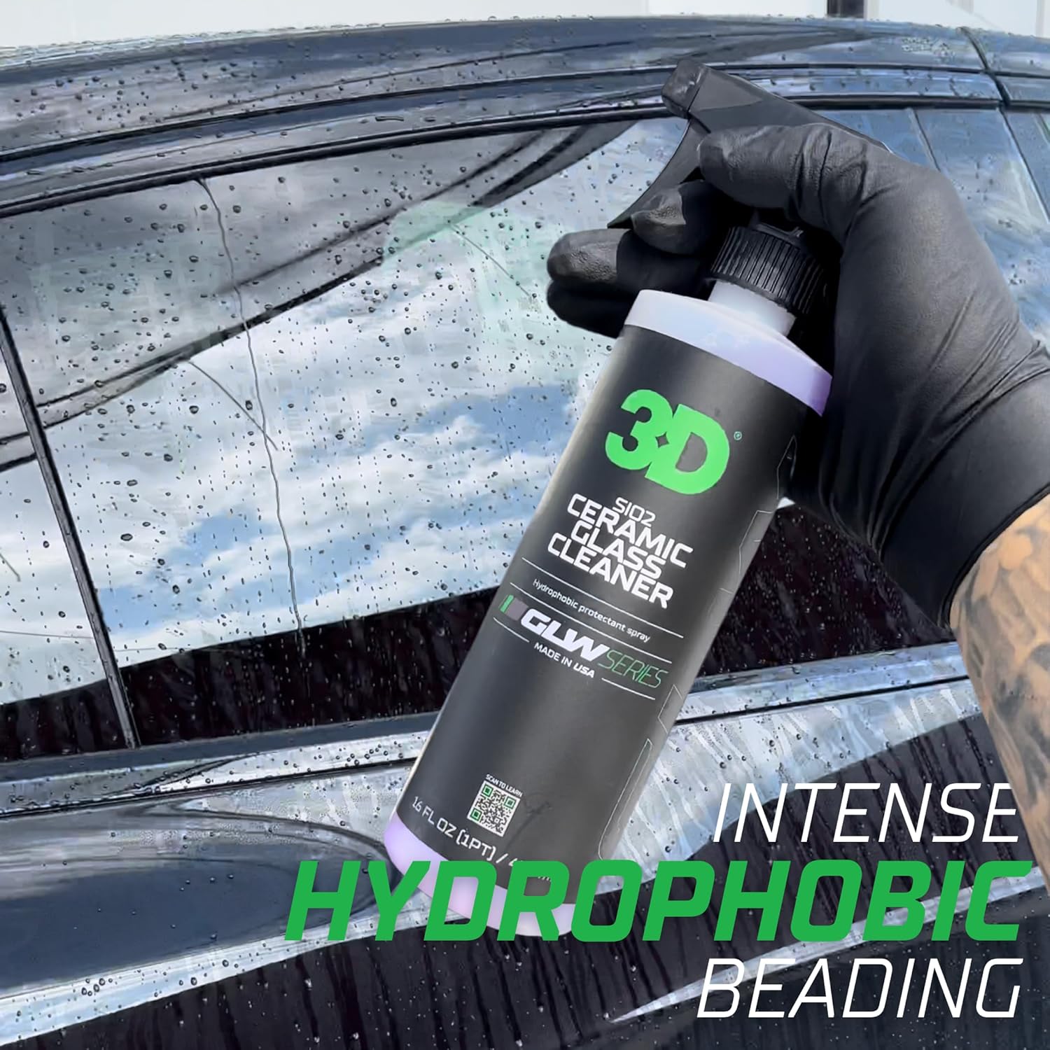 3D SiO2 Limpiador de vidrio de cerámica, serie GLW, repelente al agua y a la lluvia, limpiador de vidrio cerámico protector para todo tipo de clima,