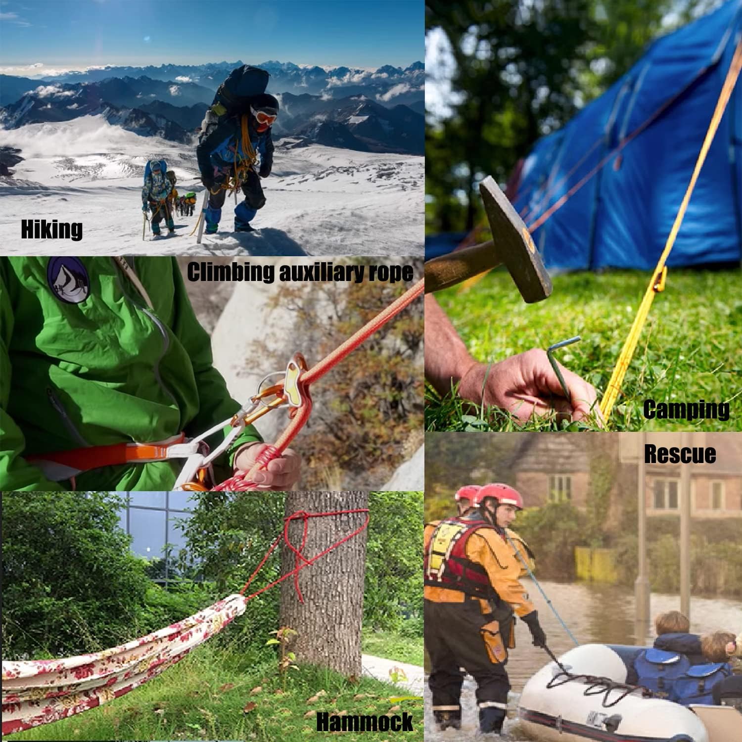 Cuerda de paracaídas de 9 hebras de 650 libras, resistente de 100 pies, cuerda de paracaídas de supervivencia tipo III-IV al aire libre, campamento,