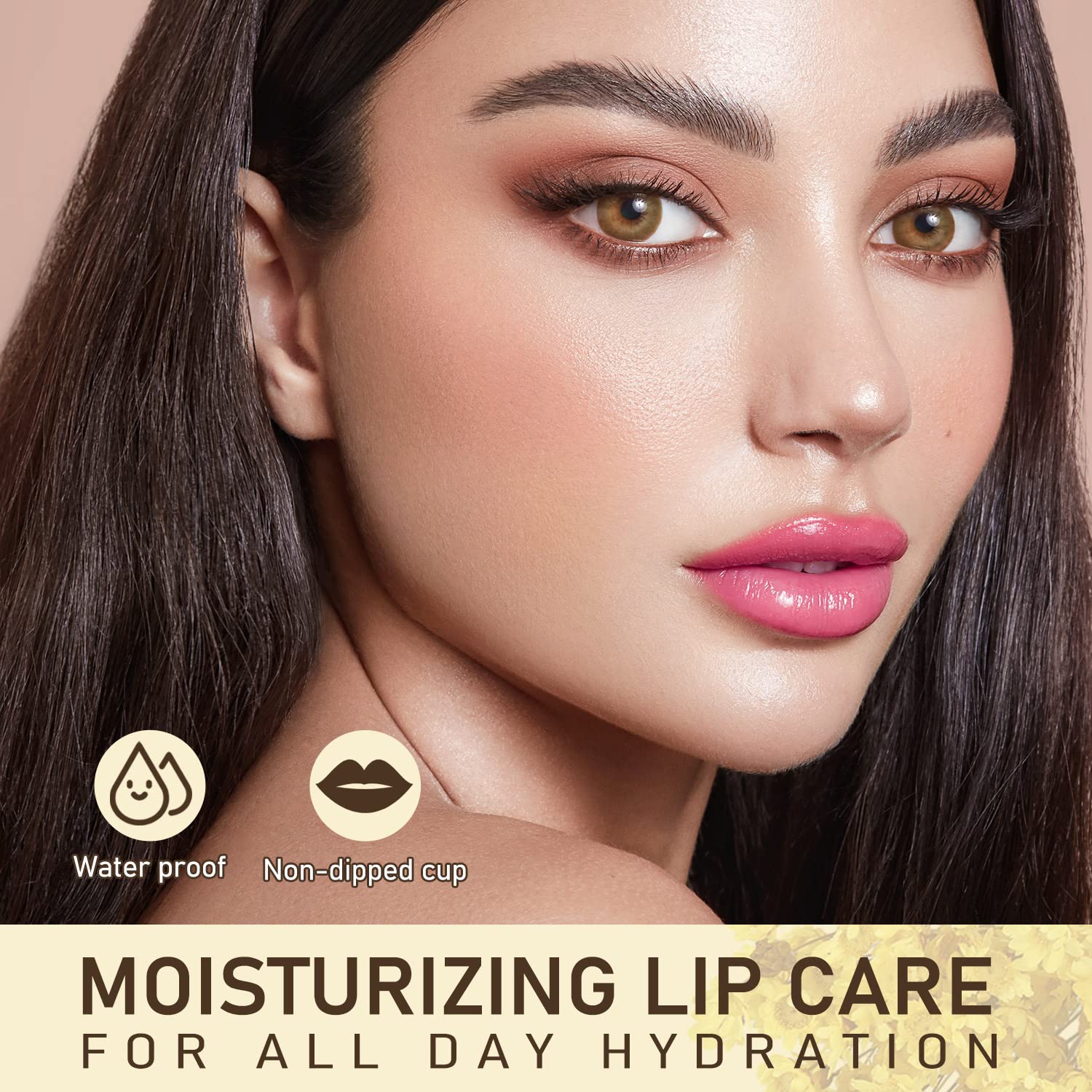 Bálsamo labial de flores, lápiz labial que cambia de color para una sombra rosa perfecta, bálsamo labial de pH único para tus labios, bálsamo de