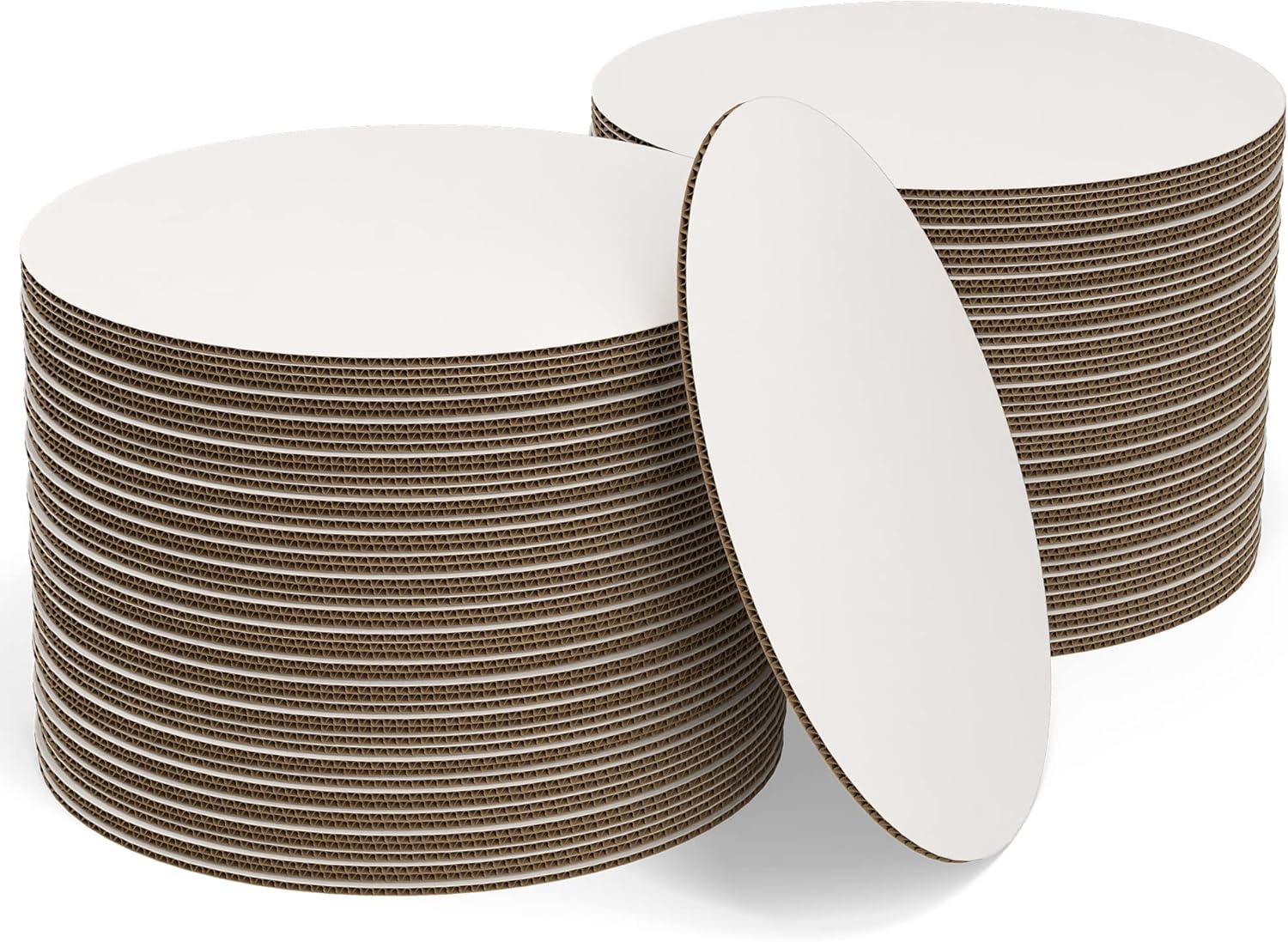 Tableros redondos blancos para tartas, paquete de 100 unidades, 6 pulgadas, círculos redondos de cartón para tartas, bandeja base desechable para