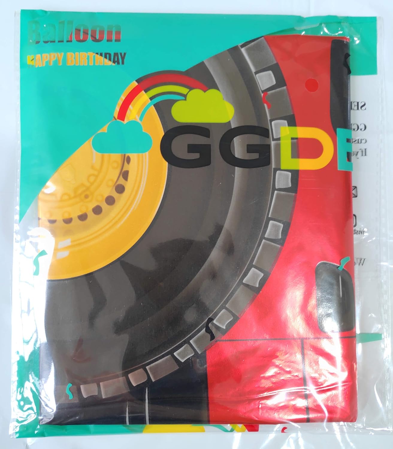 2 piezas Jumbo Dump Truck Foil Mylar Globo Helio Fiesta de Cumpleaños Grande Suministros Amarillo