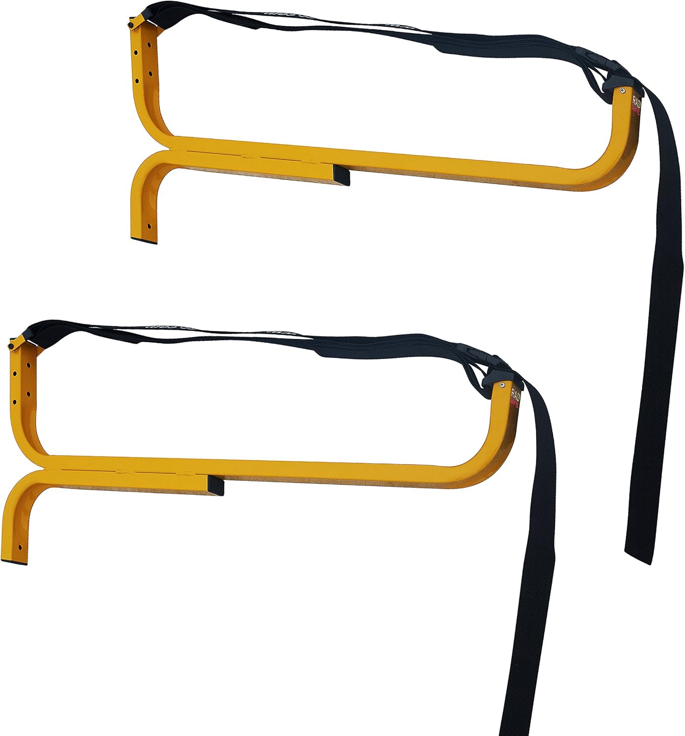 RAD Sportz Soporte para kayak y soporte para tabla de remo de pie, color amarillo con capacidad para hasta 110 libras