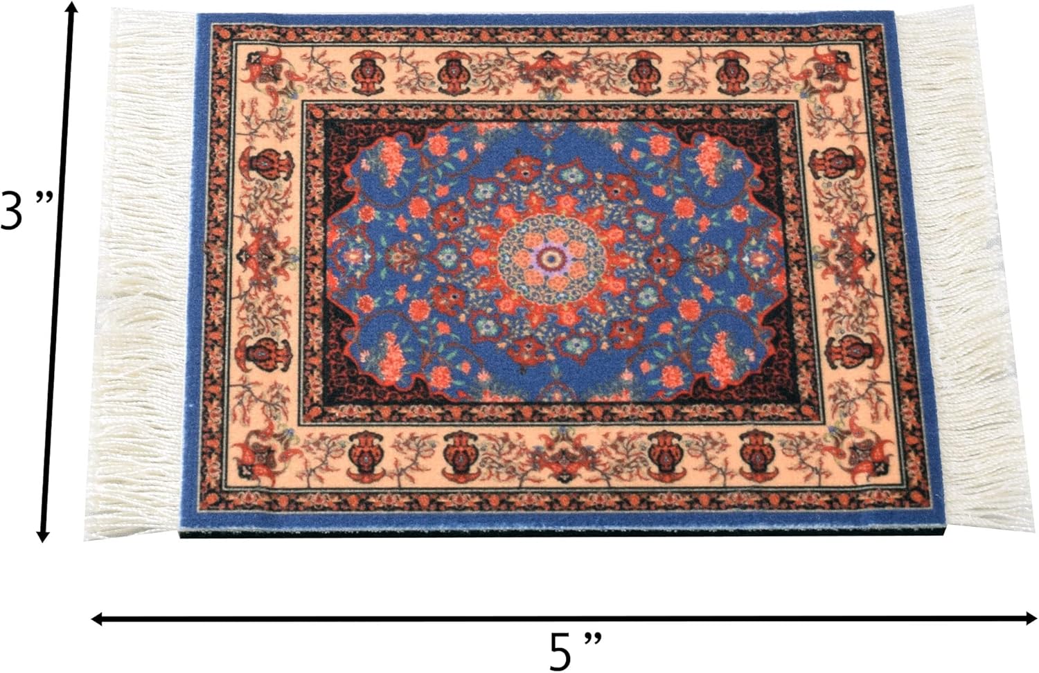 Juego de 4 posavasos de mesa para alfombra, diseño persa (Mix-4-5-7-8)