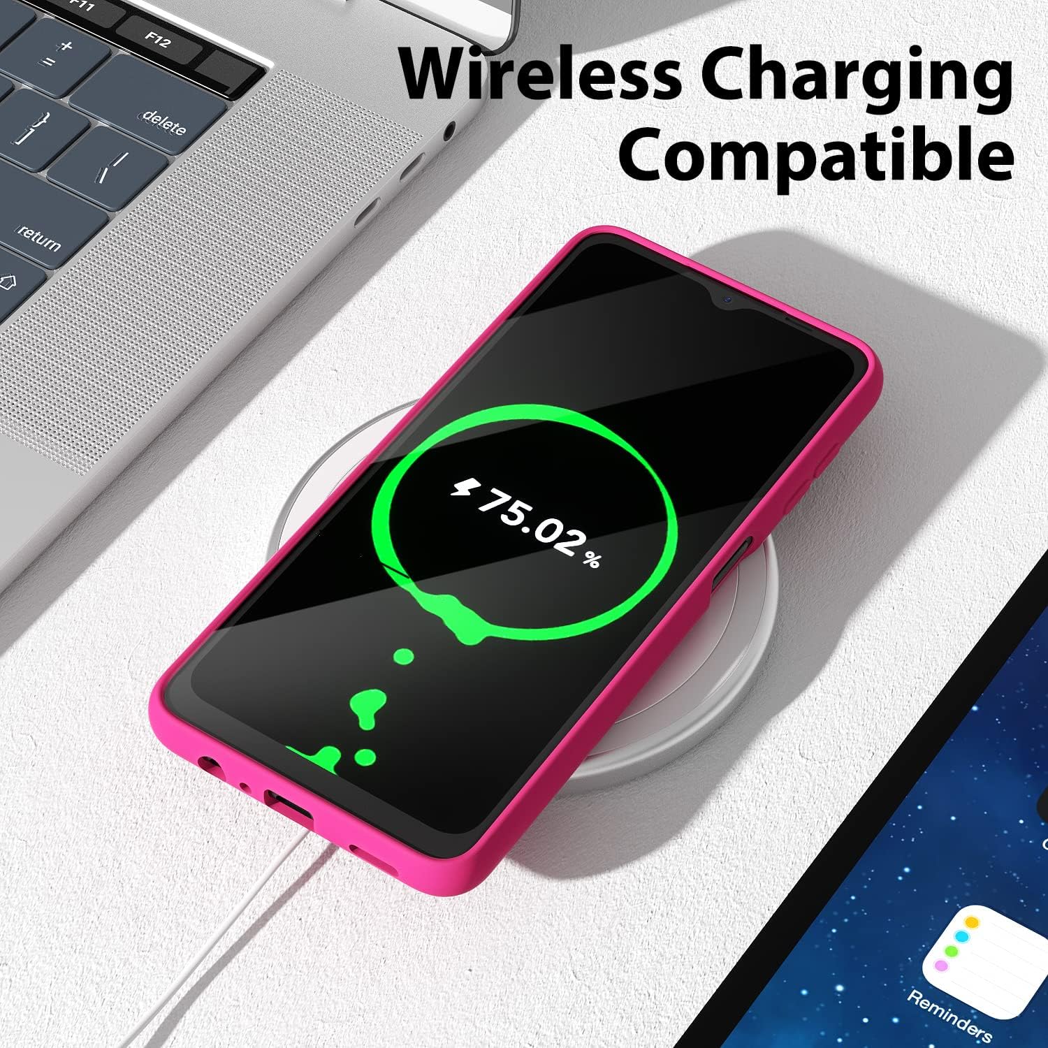 oakxco Funda para teléfono Samsung Galaxy A13 5GA04s, silicona líquida, color sólido brillante fluorescente, goma suave TPU liso gel mate, funda
