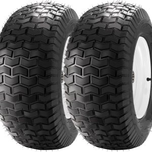 Neumáticos y ruedas para cortacésped de 16 x 6.50 a 8 pulgadas, con buje de hierro de 34 pulgadas, 4 capas con capacidad de carga de 661 libras, Neumáticos y ruedas para cortacésped de 16 x 6.50 a 8 pulgadas, con buje de hierro de 34 pulgadas, 4 capas con capacidad de carga de 661 libras,