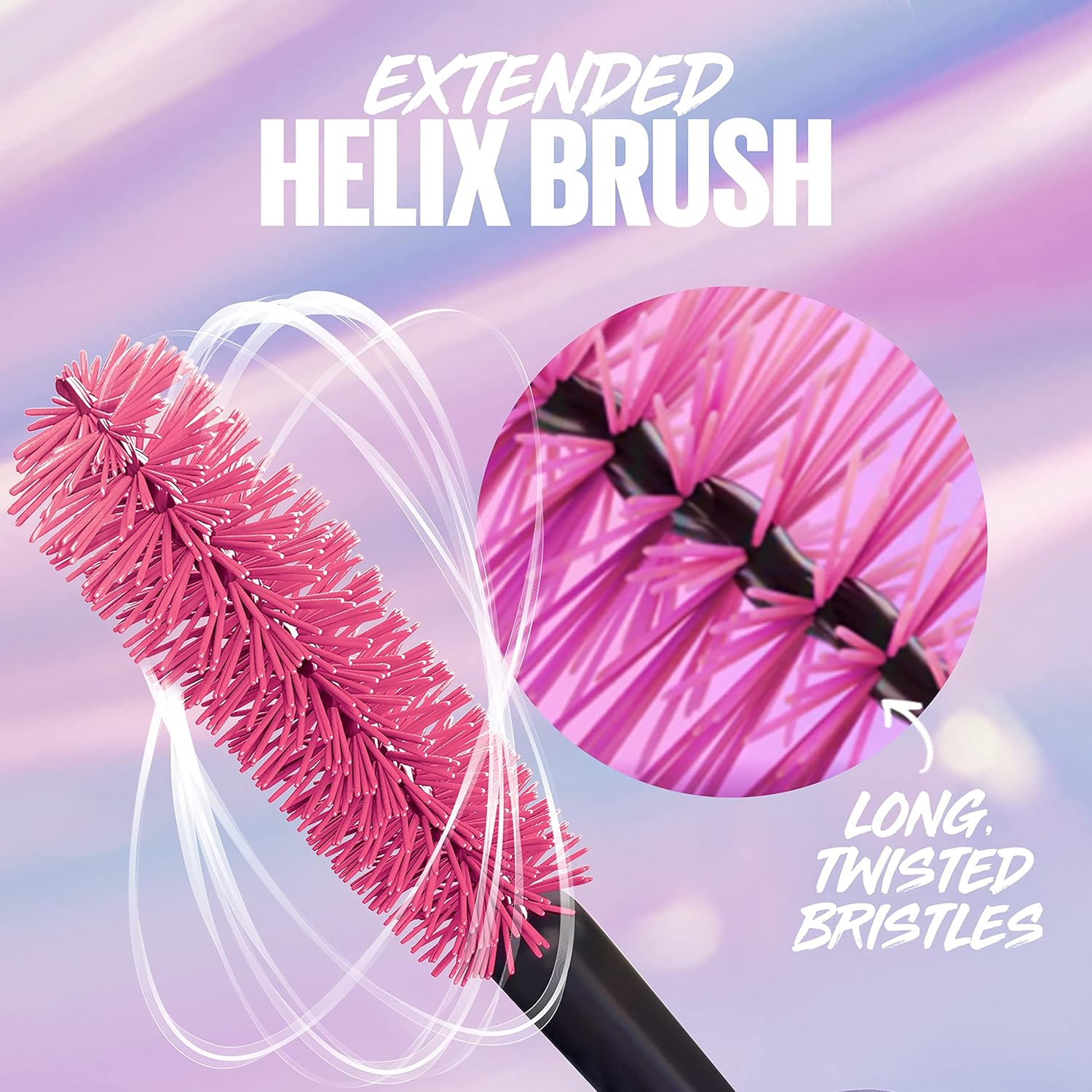Maybelline The Falsies Surreal Extensions – Máscara de pestañas lavable, voluminizadora, maquillaje alargador, color negro marrón, 1 unidad