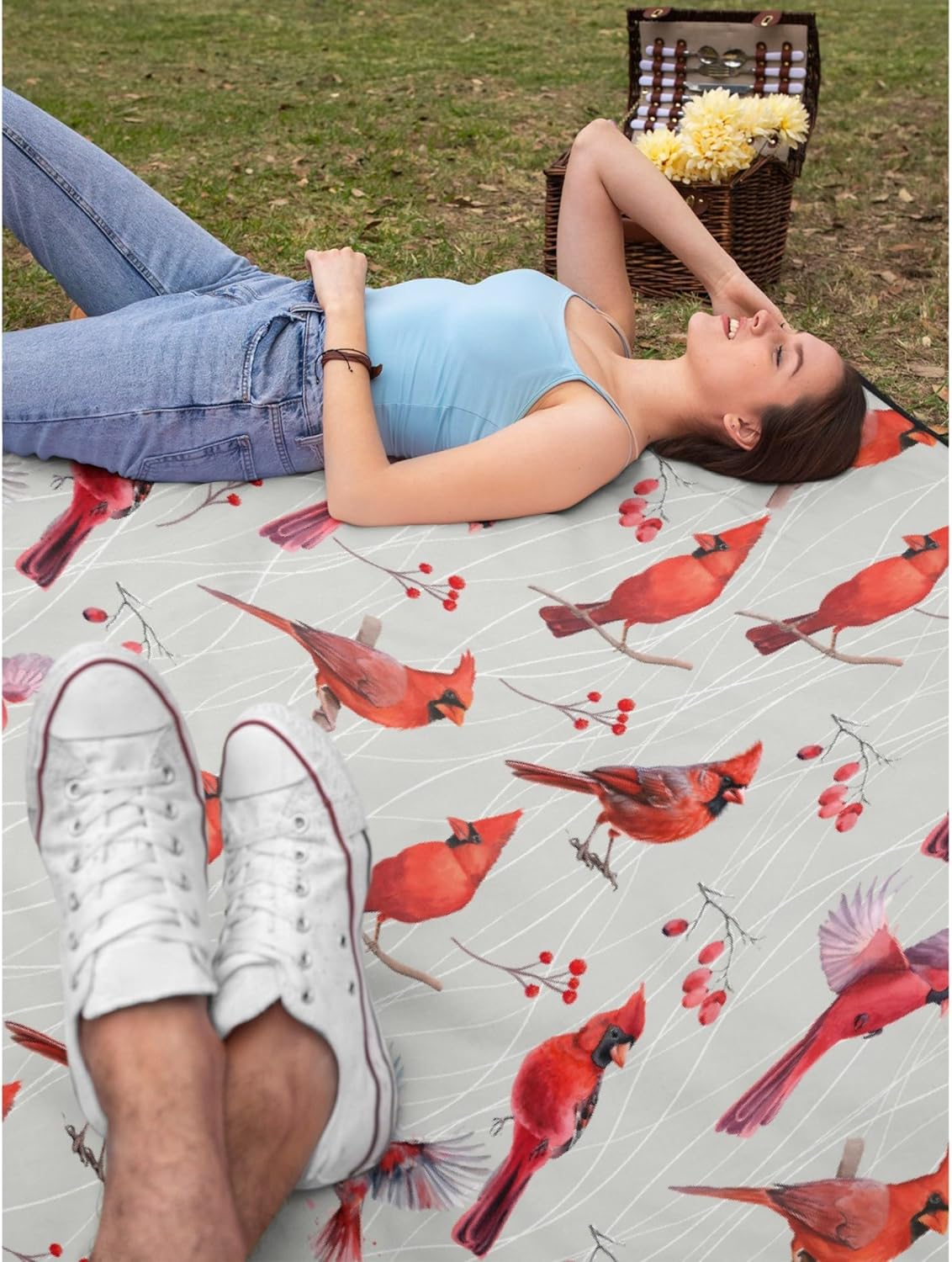 Manta cardenal suave y acogedora manta de franela para sofá, cama y sala de estar, 50 x 40 pulgadas (S) para niños