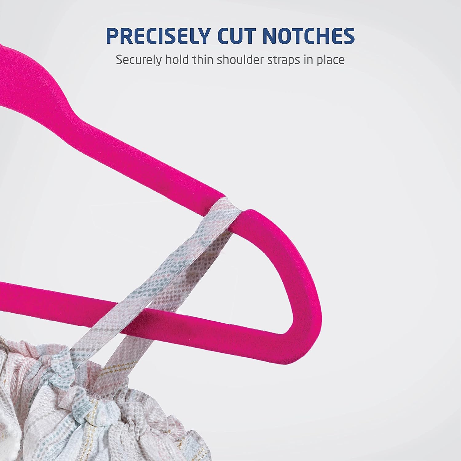 Zober Perchas de terciopelo para bebé, paquete de 50 perchas antideslizantes para camisas, pantalones y vestidos con gancho giratorio, perchas