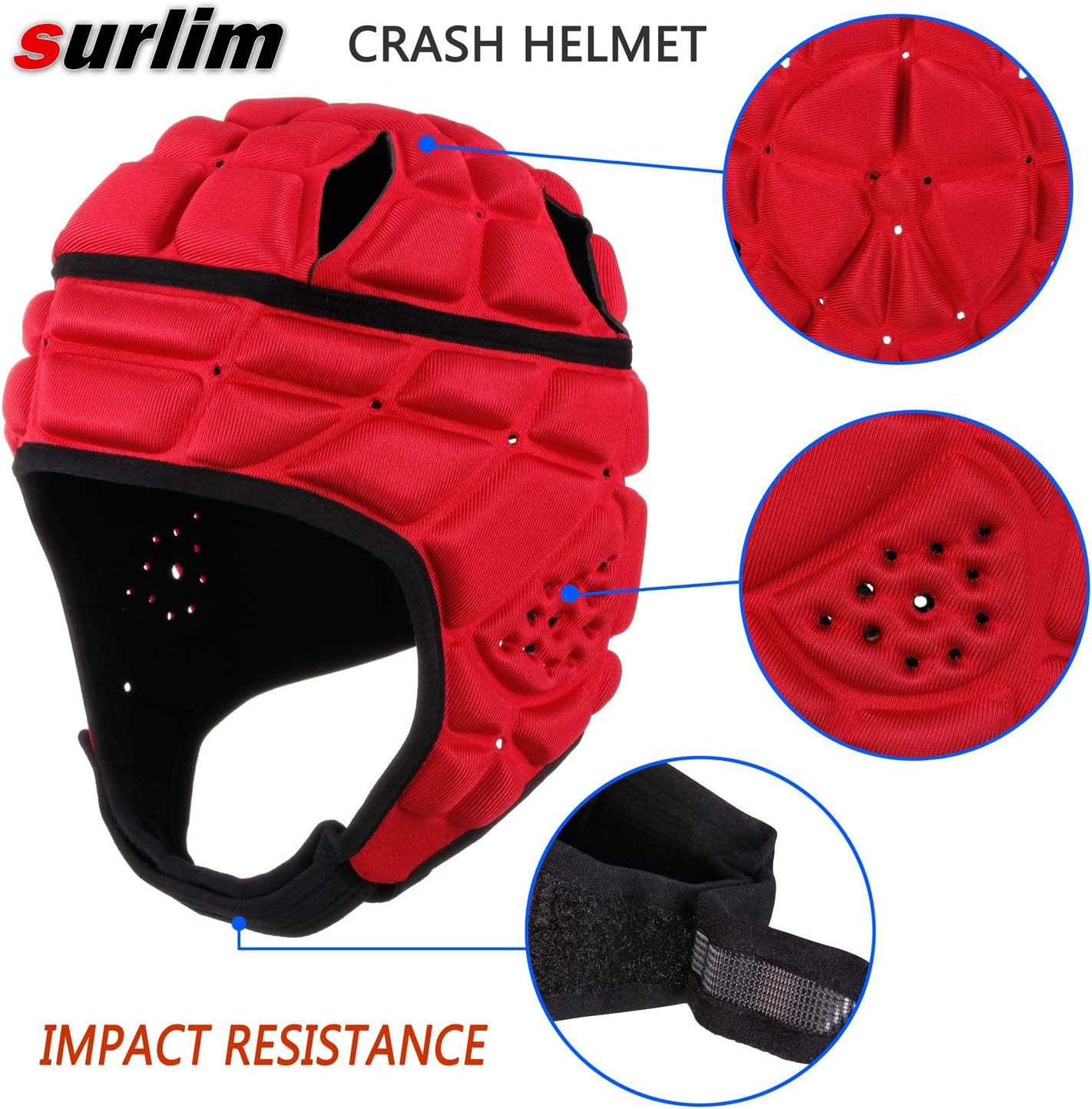 Casco de rugby, protector para la cabeza, para fútbol, scrum, suave, protector para niños y jóvenes