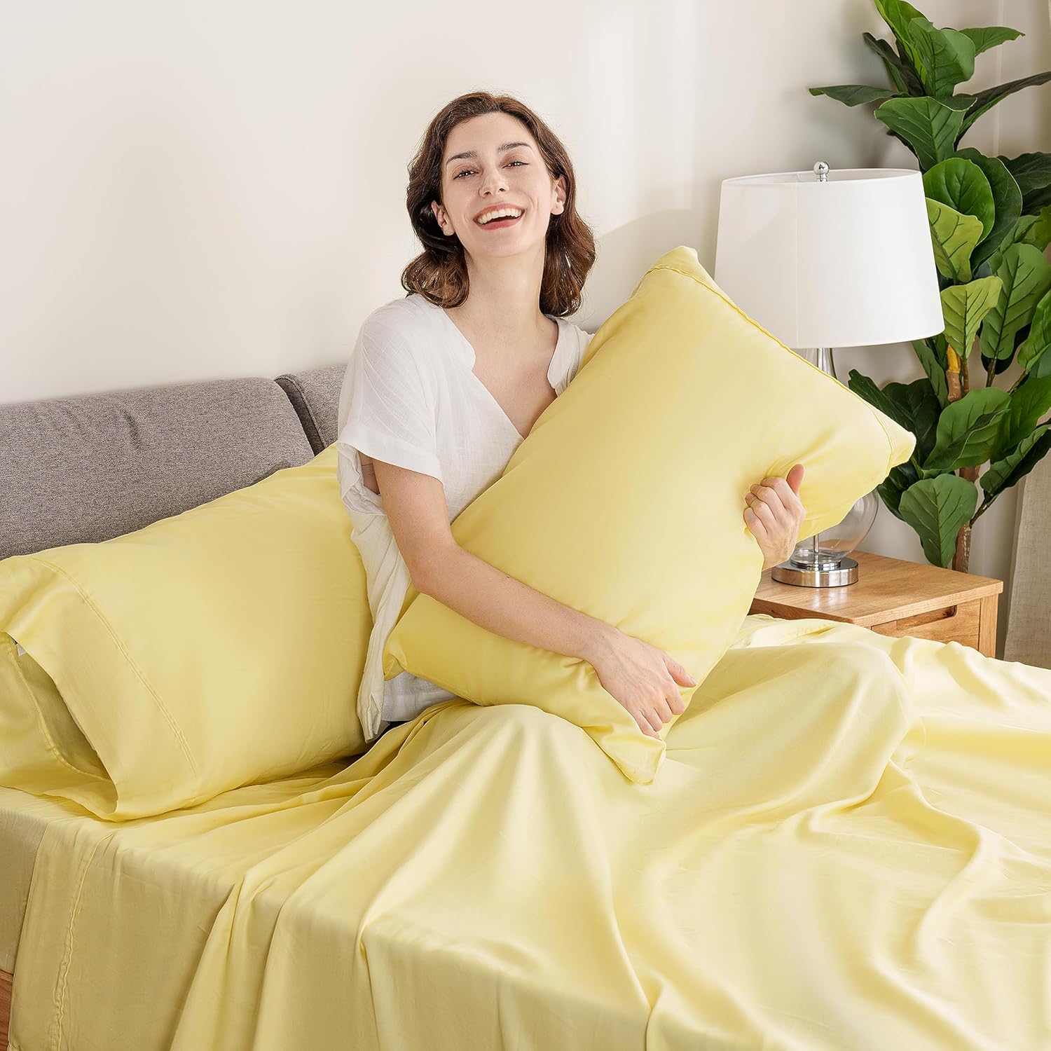 Berkshire Blanket Juego de sábanas de 3 piezas de 100 % algodón para tamaño individual, juego de ropa de cama de tejido percal de lujo con bolsillos