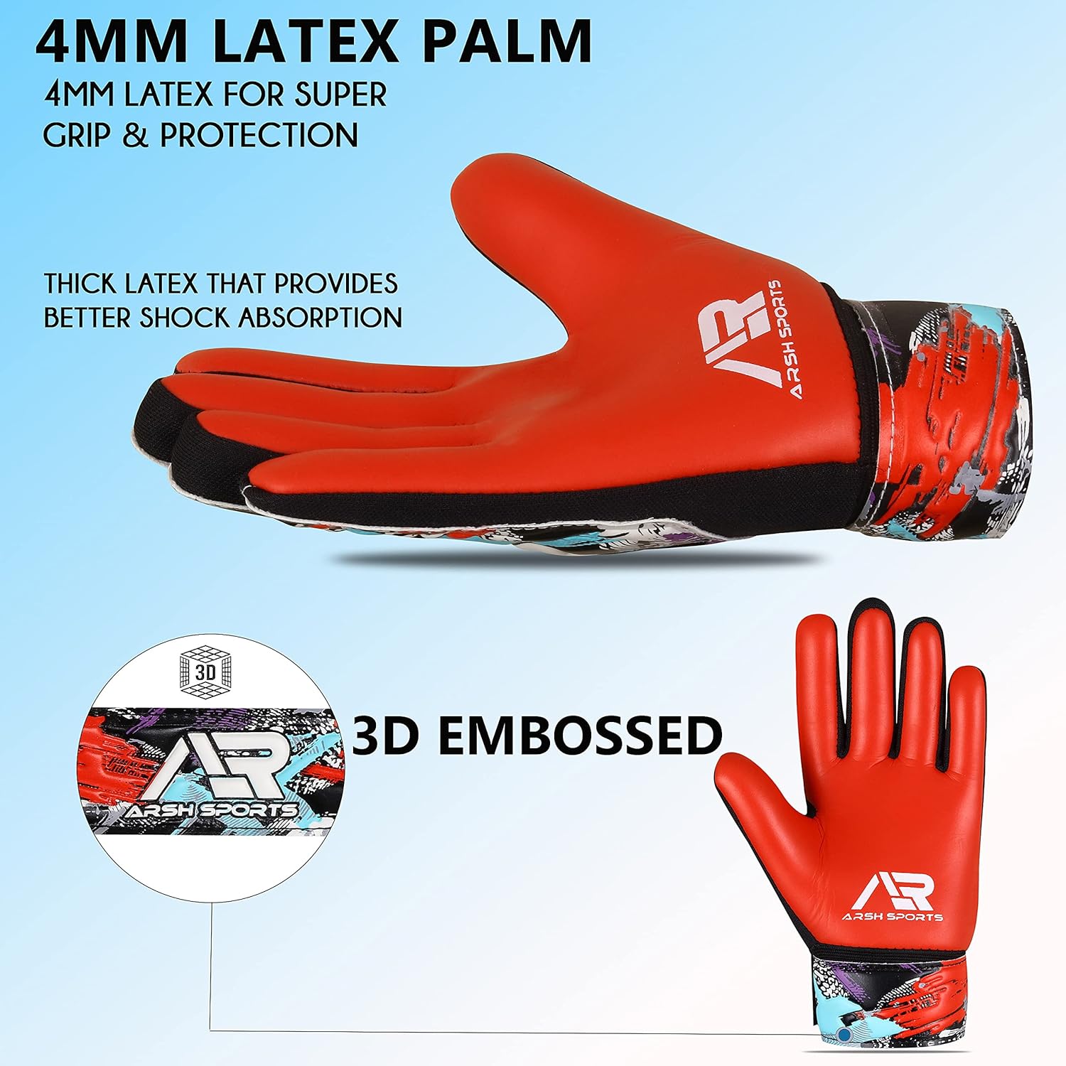 Guantes de portero de fútbol, guantes de portero de fútbol para niños, jóvenes, niños, doble protección de muñeca y columna vertebral de dedo, a lo