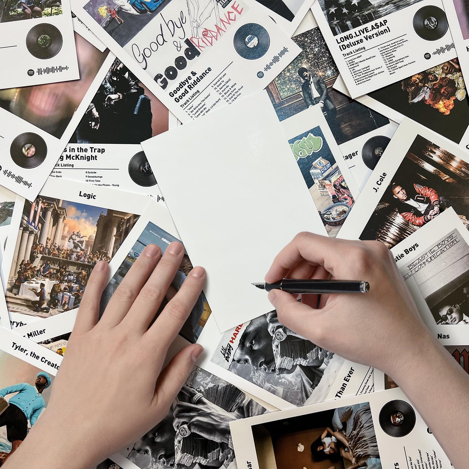 Tiangongzaowu Kit de collage de 50 pósteres de pared de 4 x 6 pulgadas, pósteres de cubierta de álbum, carteles para habitación, carteles de música,