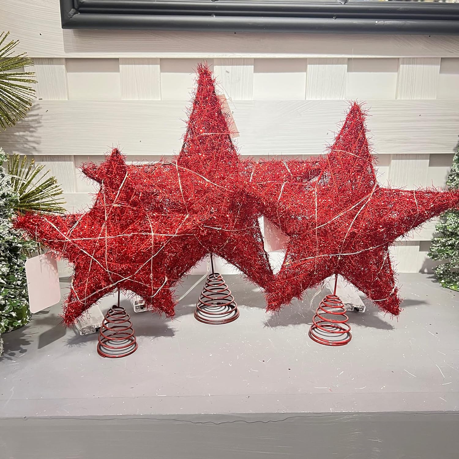 Estrella del árbol de Navidad, estrella de cinco puntas, suministros de Navidad, decoraciones de hotel, decoraciones de árbol de Navidad