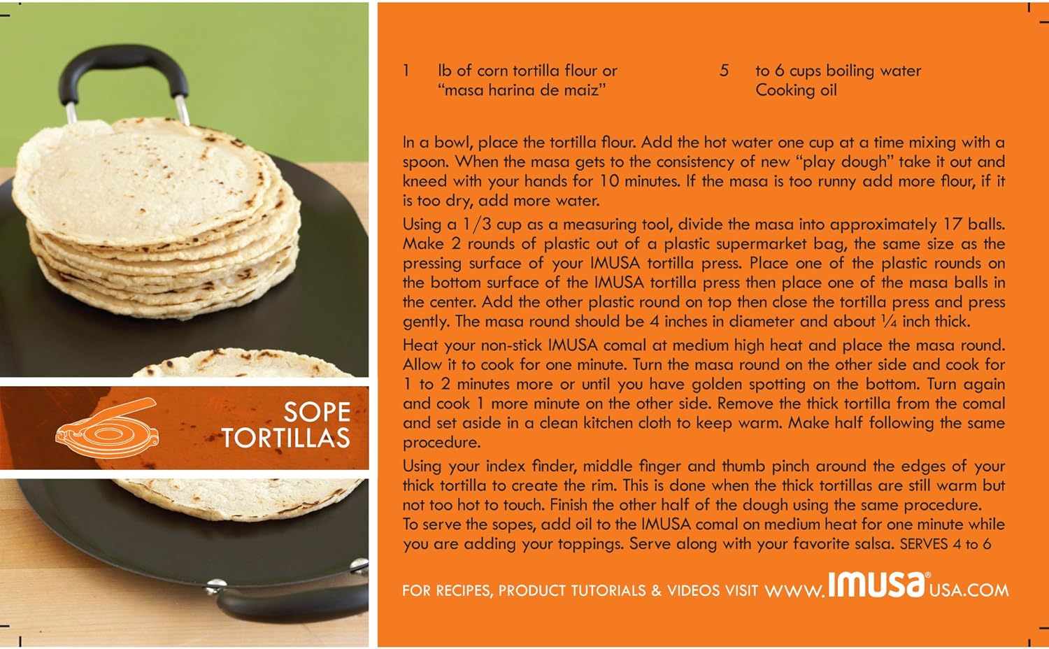 Prensa de tortilla de hierro fundido IMUSA, 85008, hierro fundido, color negro de 8 pulgadas, 8″, Negro