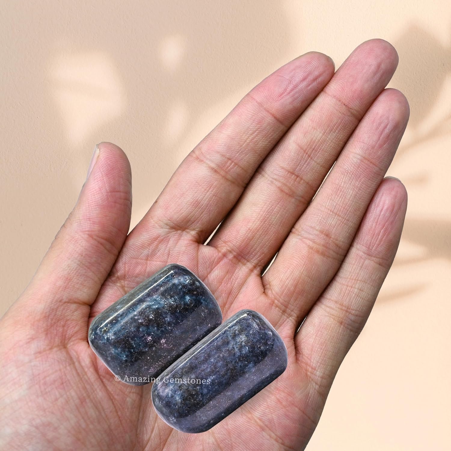 Piedras pulidas de cristal de cianita de rubí de 1 onza, piedras preciosas naturales para curación, cristales de bricolaje para protección