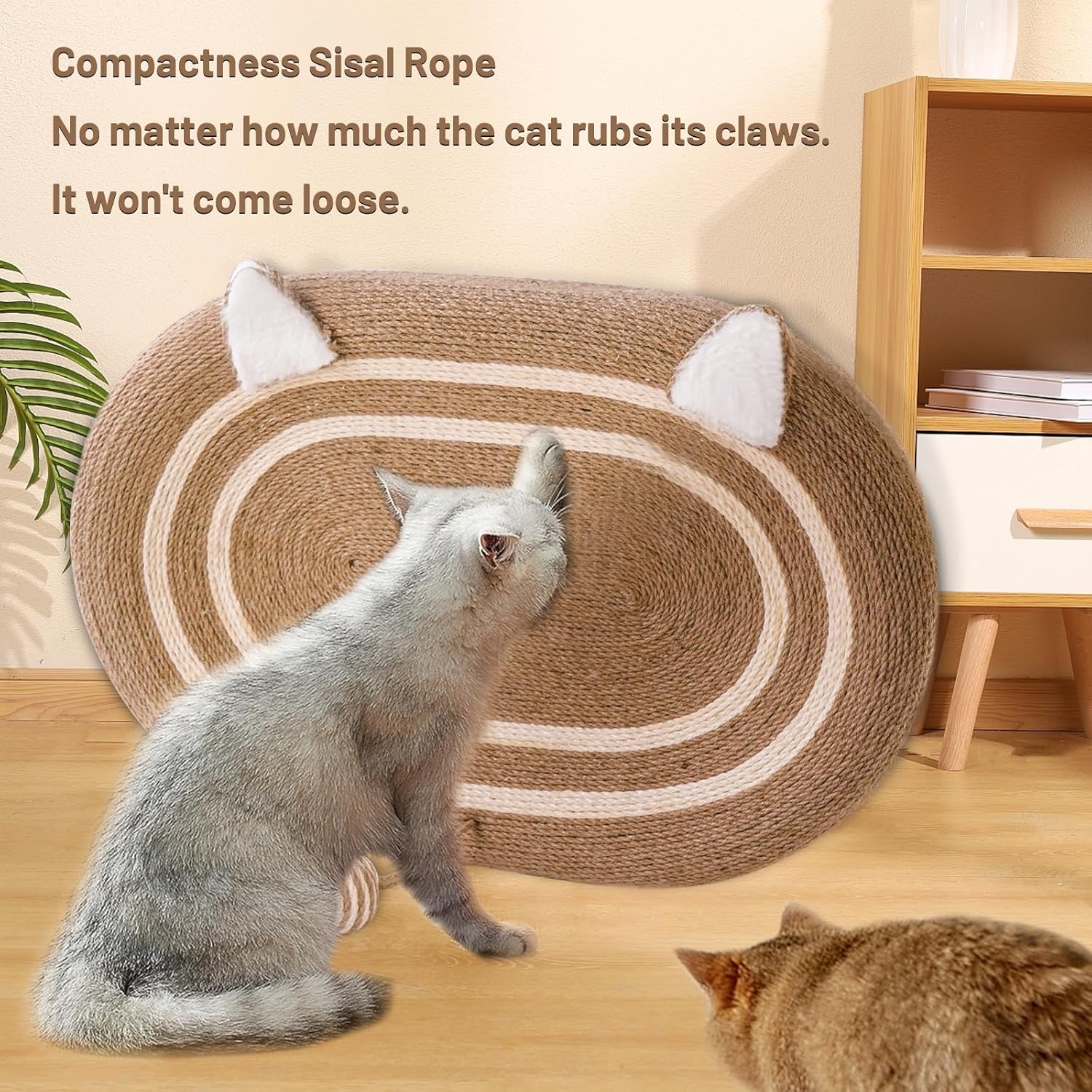 Tang’s Bonito tapete para gatos, muebles originales para gatos de cama rascadora para gatos, duradero y reutilizable, tapete de atracción para