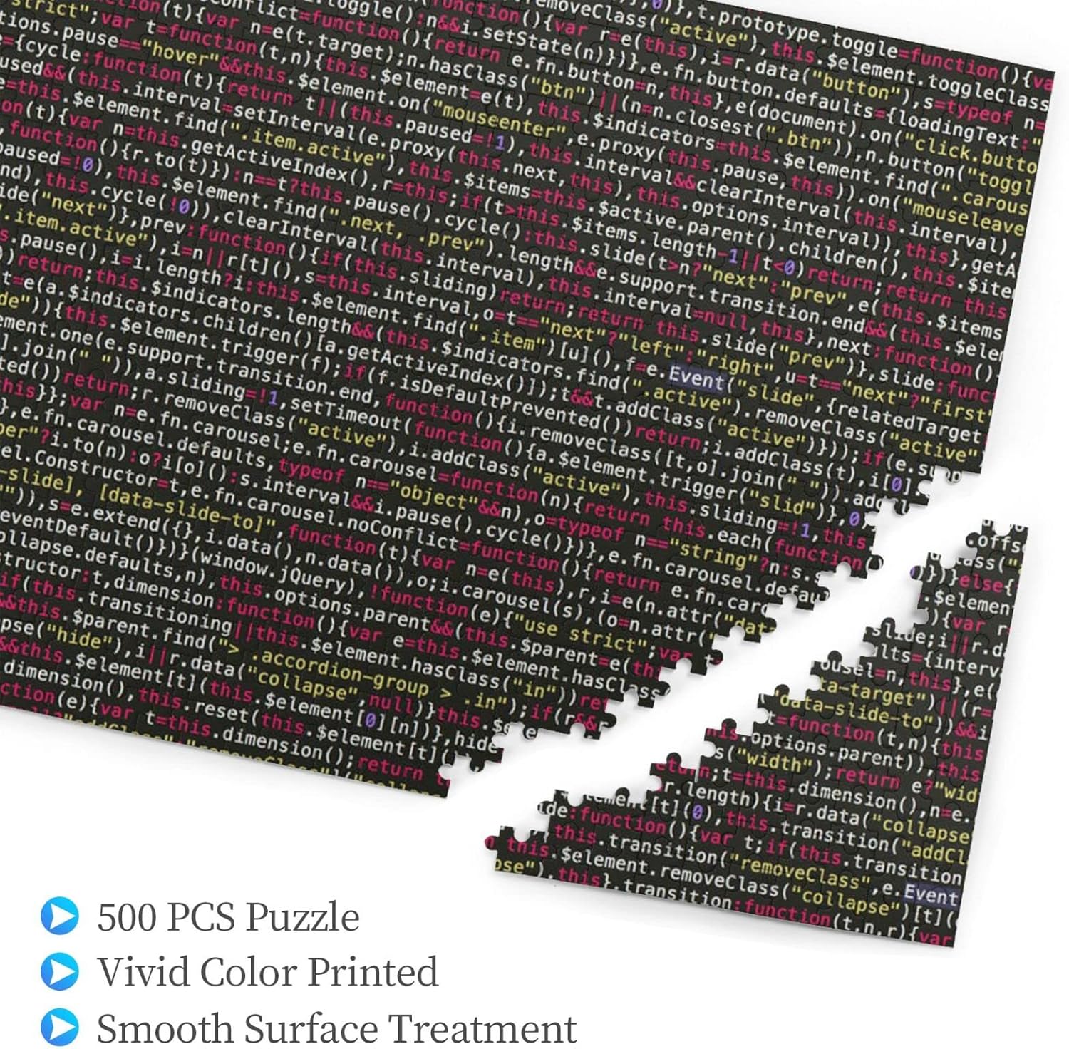 Programmer Programming Code Picture Puzzle Puzzle 500 piezas de madera rompecabezas decoración de habitación familiar, regalo para adolescentes y
