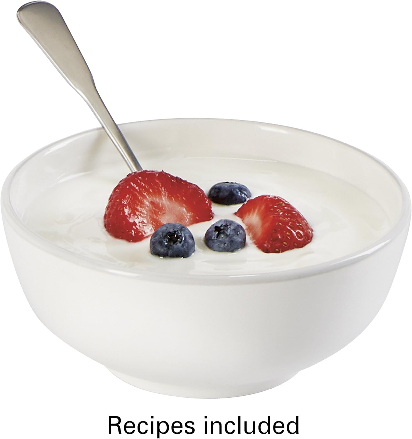 Proctor Silex Máquina para hacer yogur regular o griego con pantalla LCD, contenedor de almacenamiento sin BPA, 32 onzas, acero inoxidable (86300)
